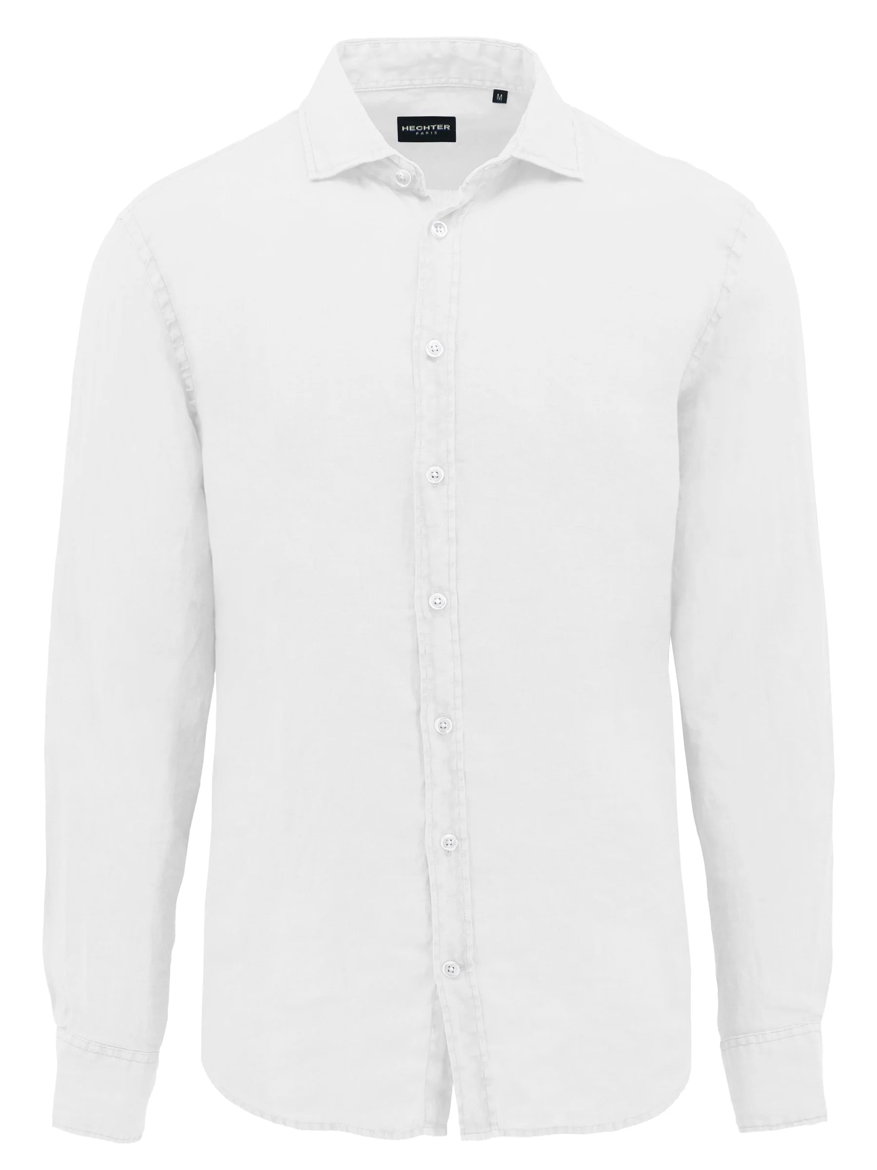 SEL 664 LINEN BLEND SHIRT WHITE