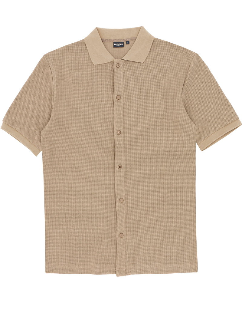 SHEEN S/S KNIT BEIGE