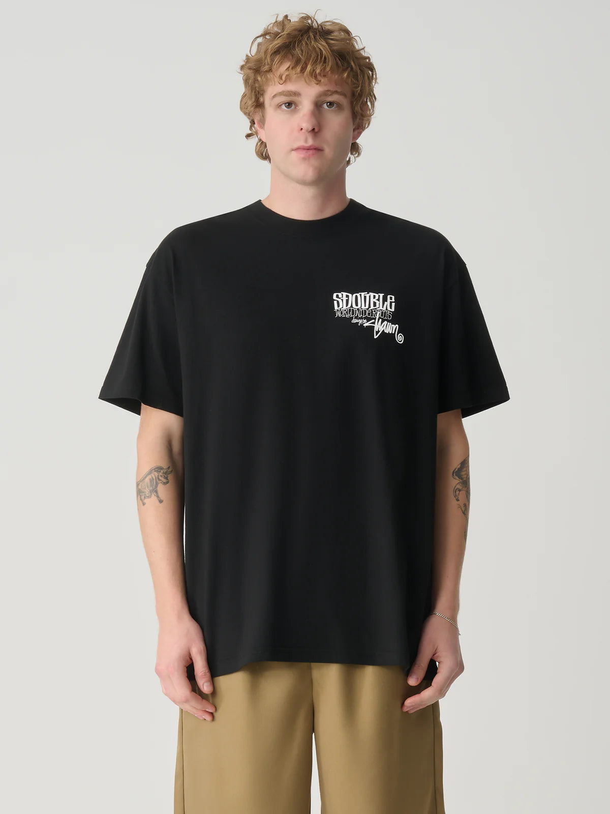 WORLD WIDE ROOTS TEE BLACK