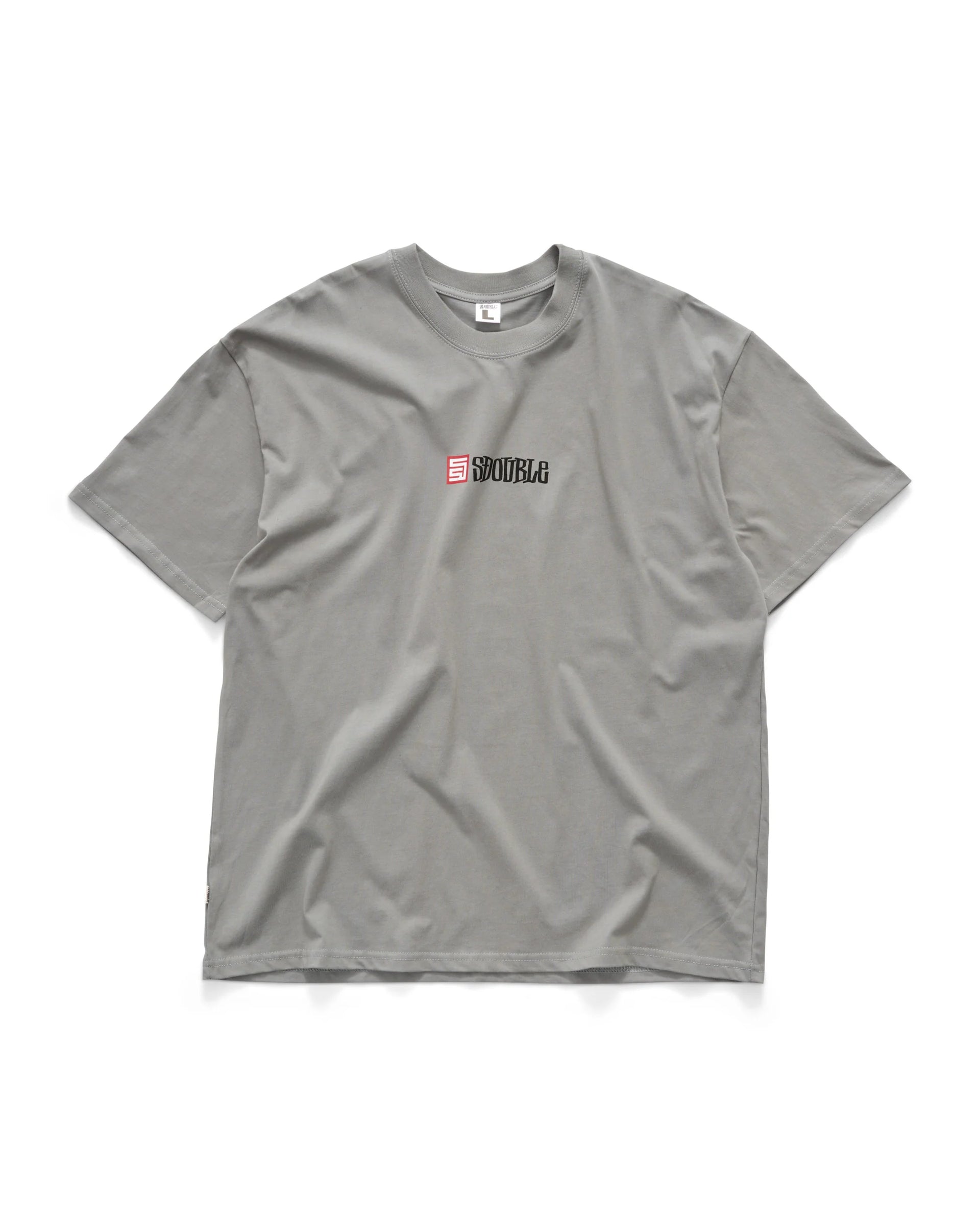 S CUBE MID BLOCK SS TEE STEEL GREY