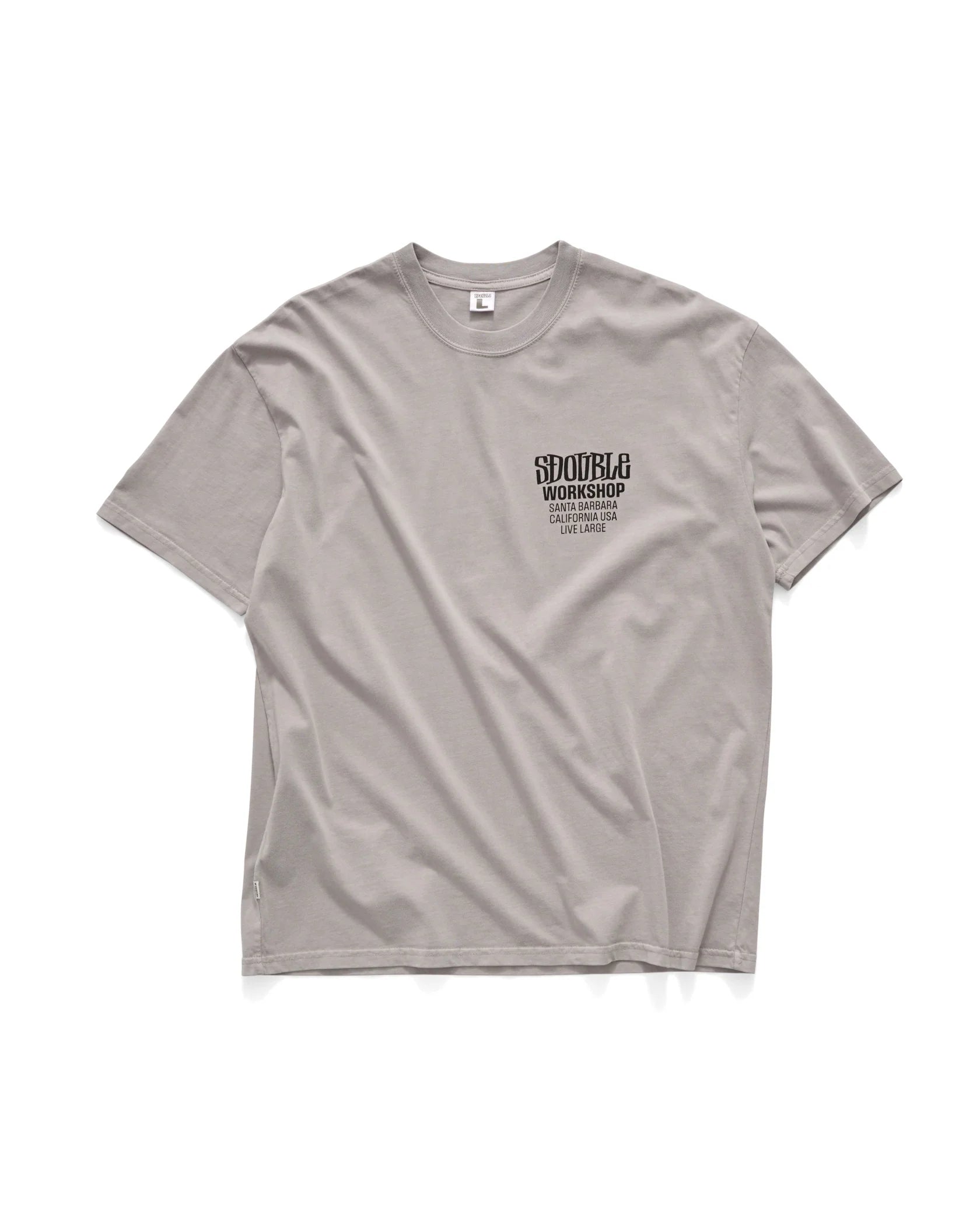 WORKSHOP SS TEE PIGMENT ROCK GREY