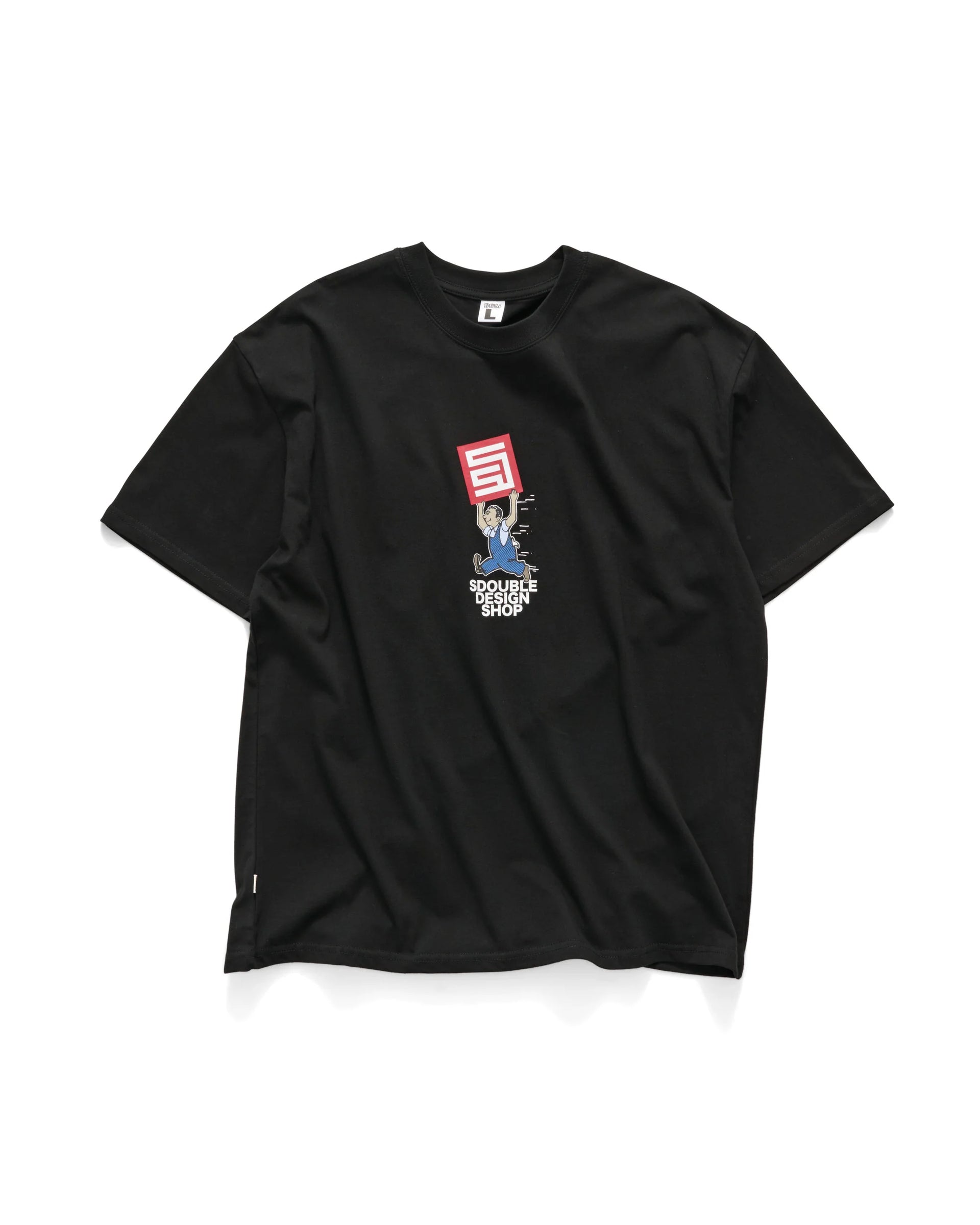 OVERALLS SS TEE BLACK