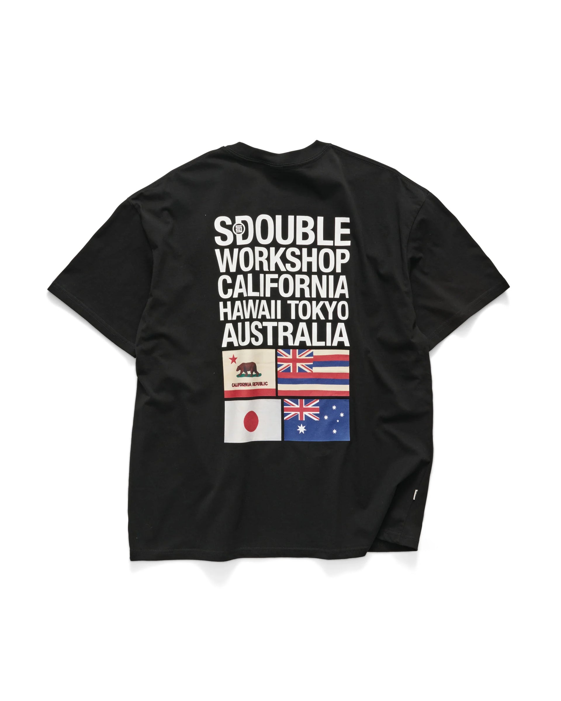 FLAGS SS TEE BLACK