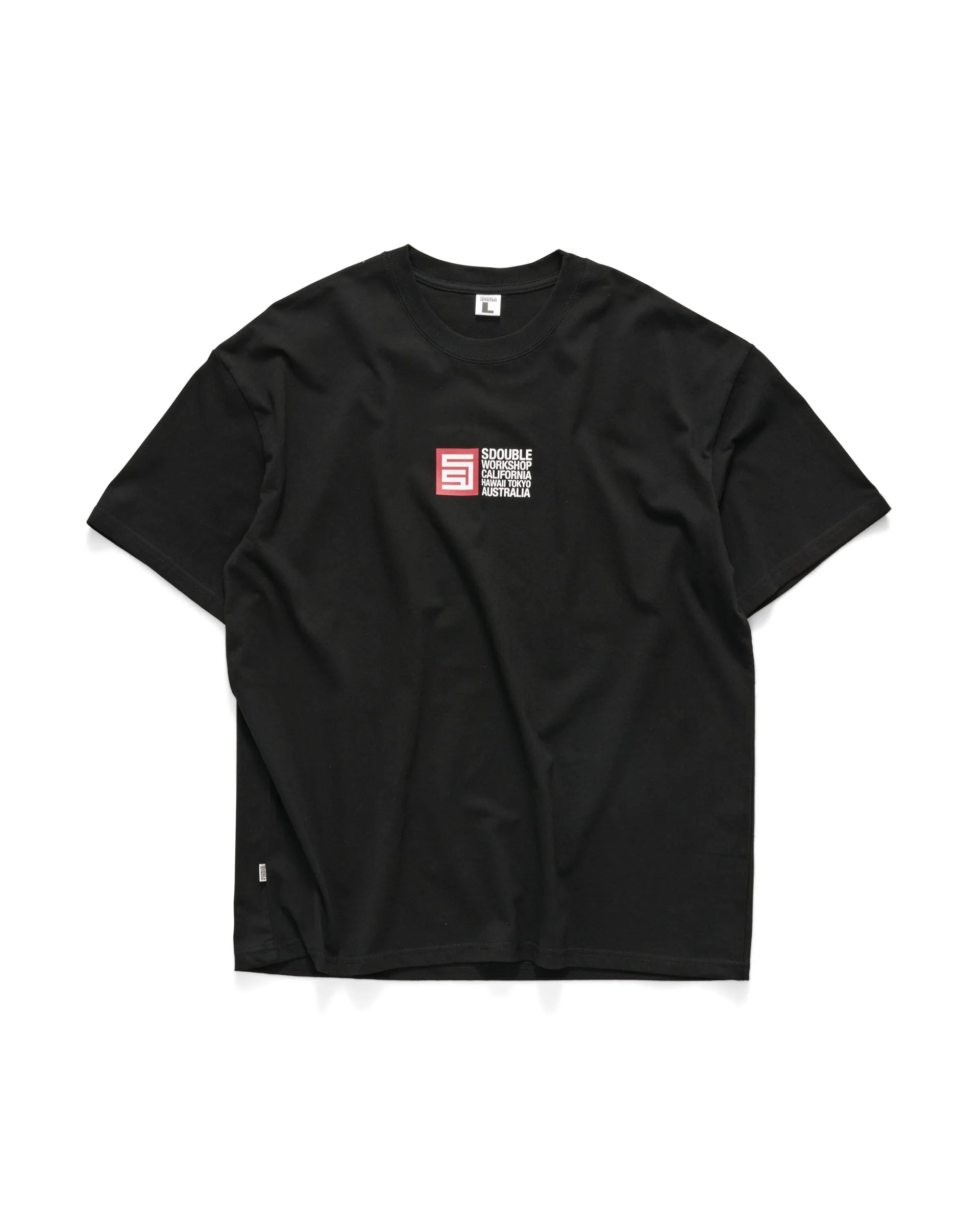 FLAGS SS TEE BLACK