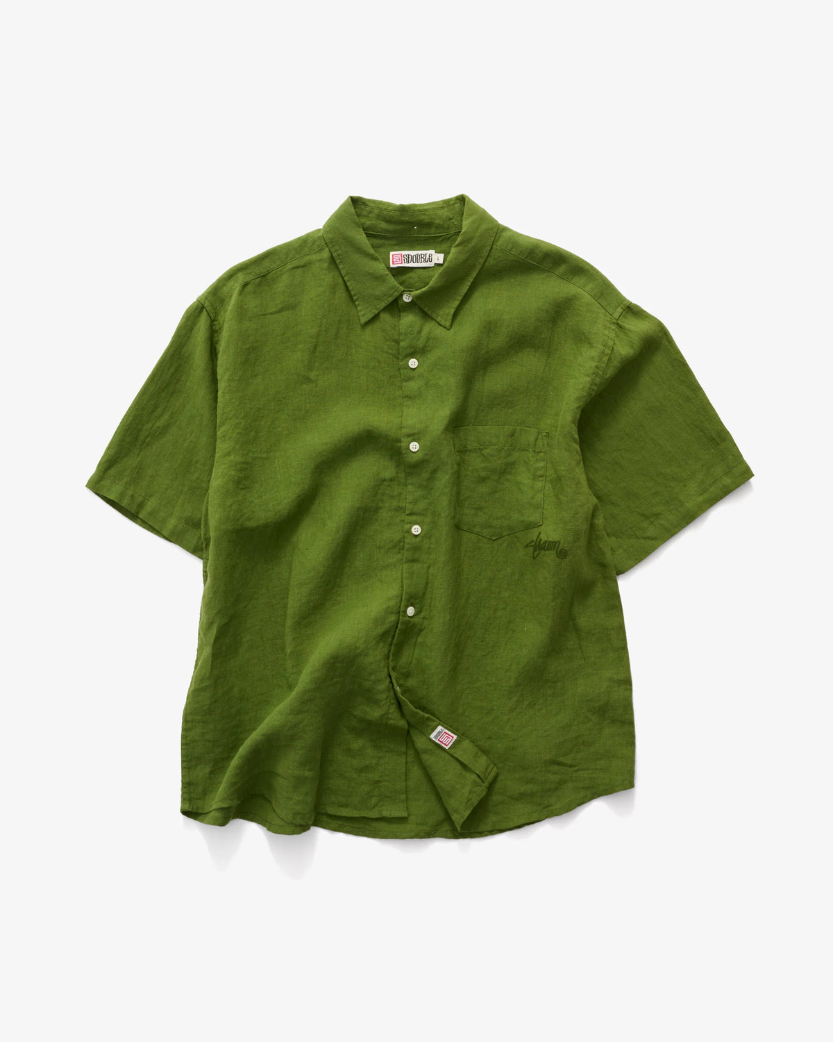 LINEN SS SHIRT FOREST