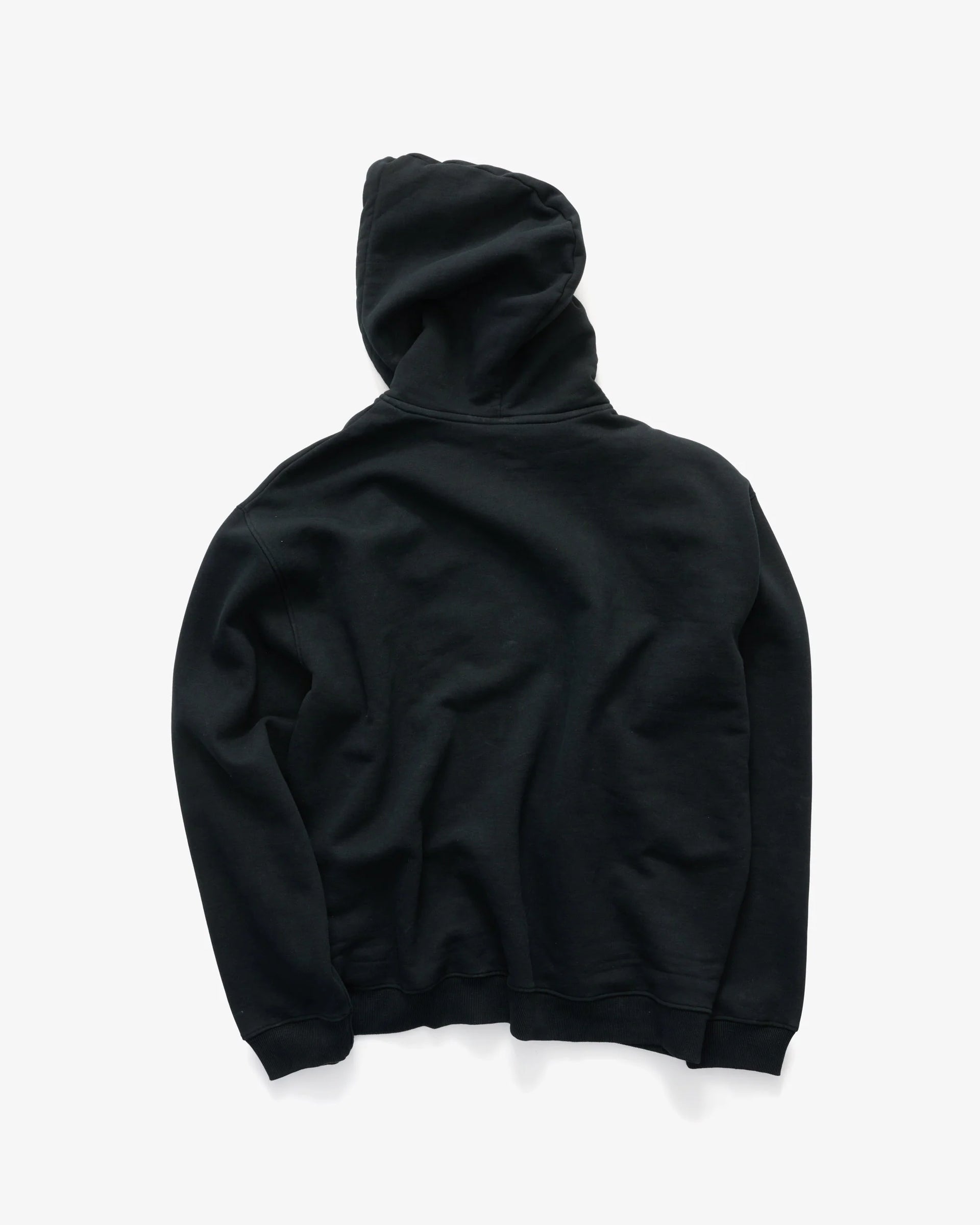 CURSIVE ZIP HOOD BLACK