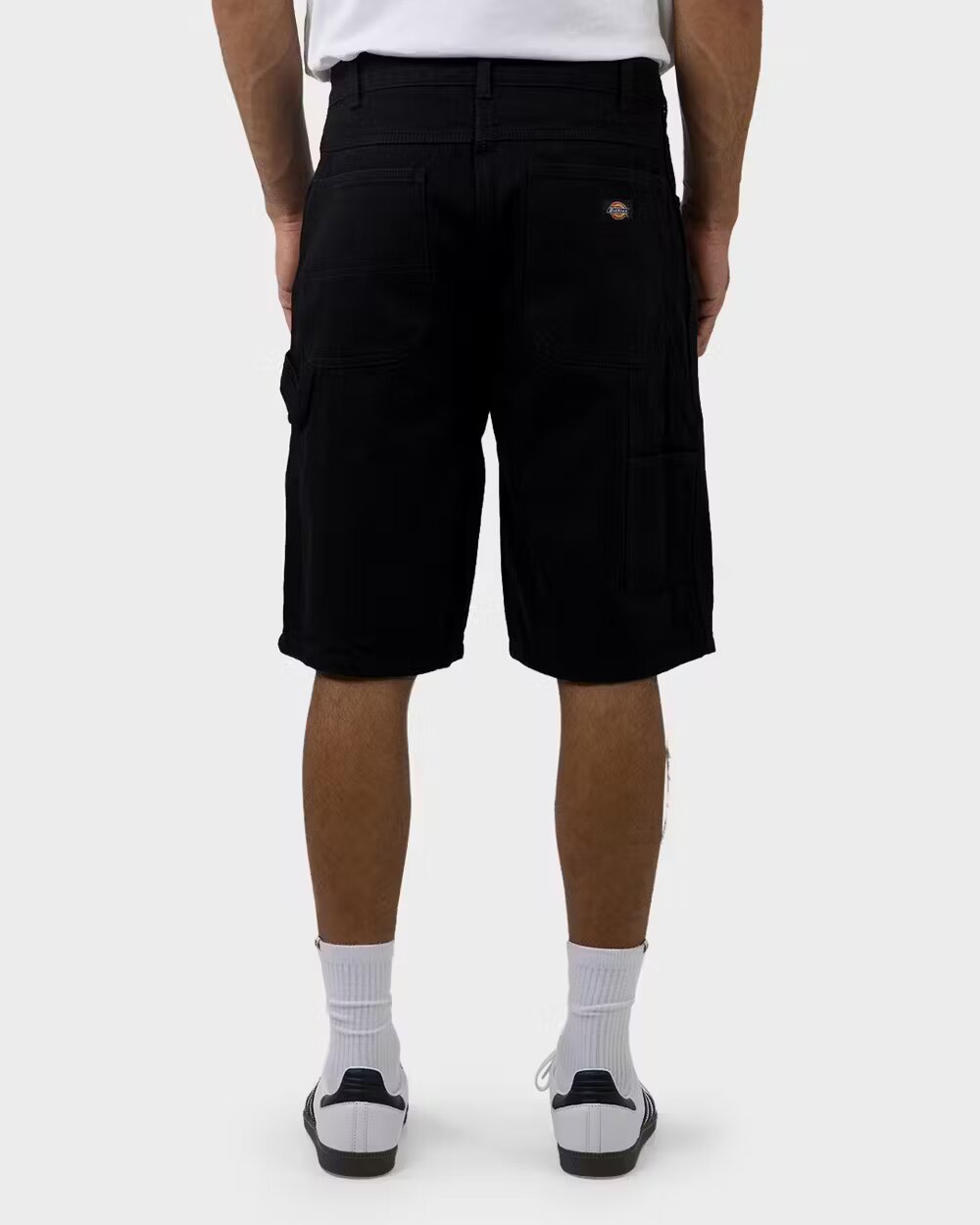 11 RELAXED FIT CARPENTER DENIM SHORT RINSED BLACK