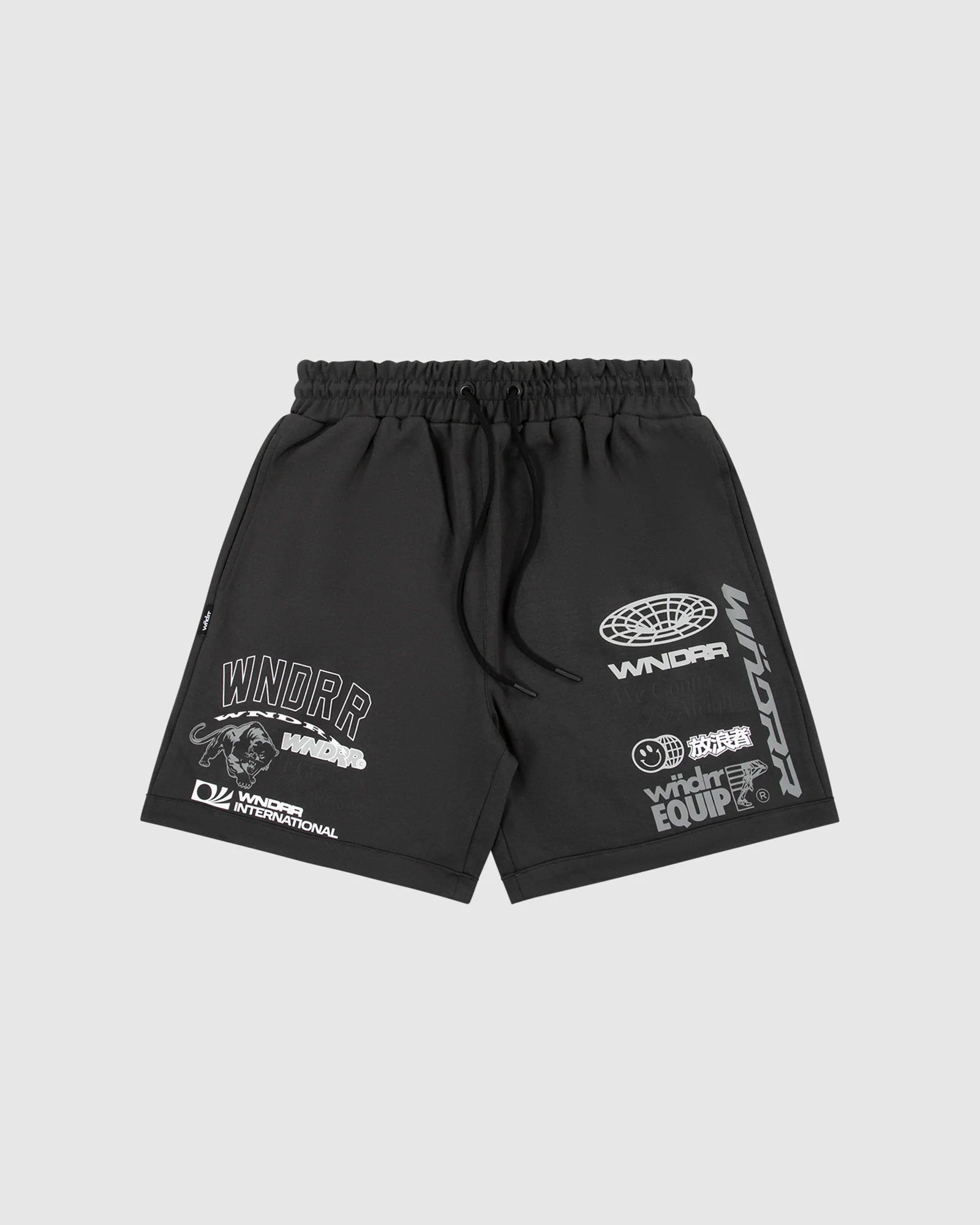 REPRESENT TRACK SHORT FADED BLACK