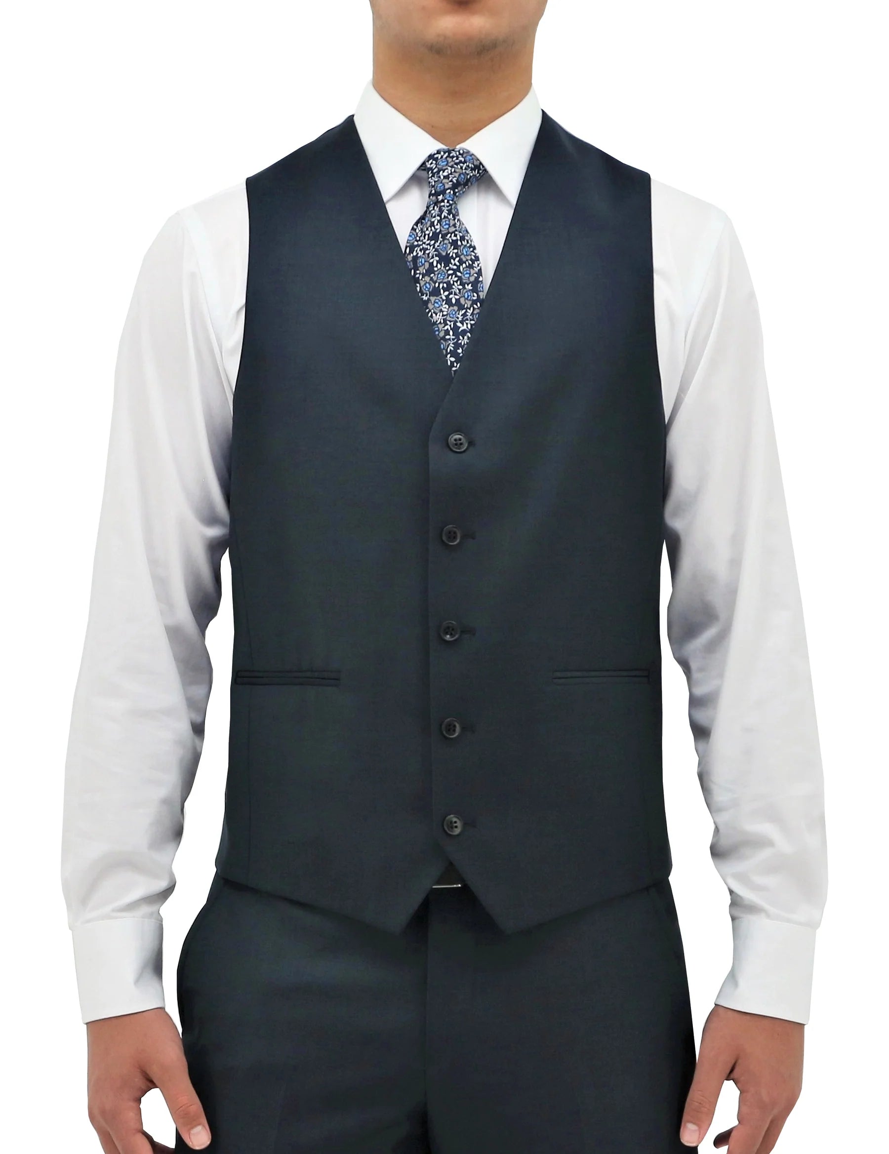 RYAN 106 CLASSIC WOOL VEST BLUE 12