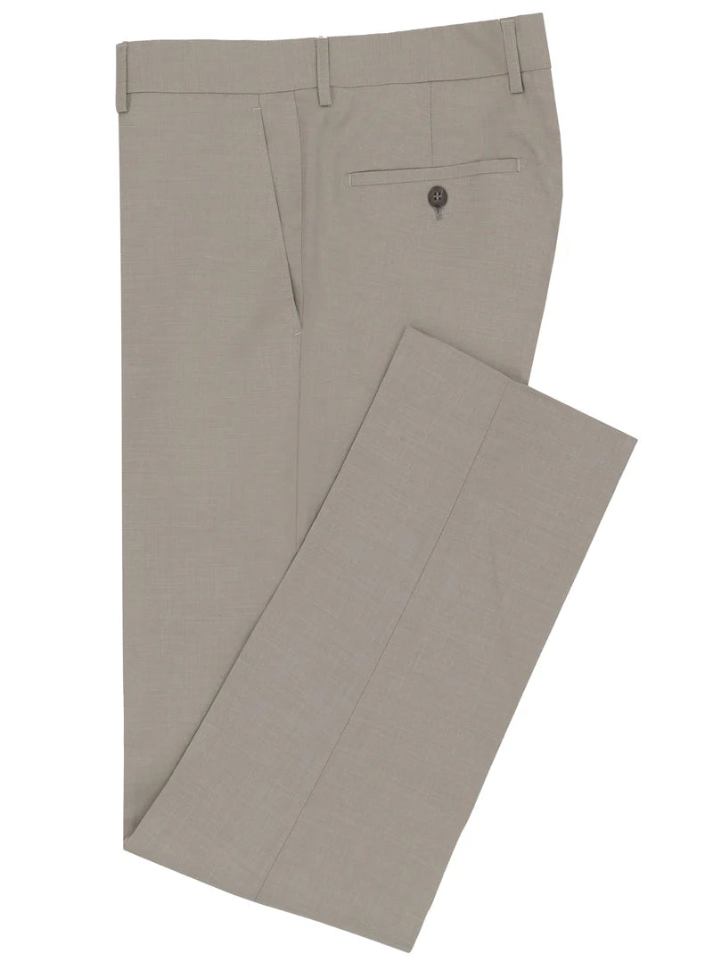 EDWARD 112 WOOL TROUSER MUSHROOM