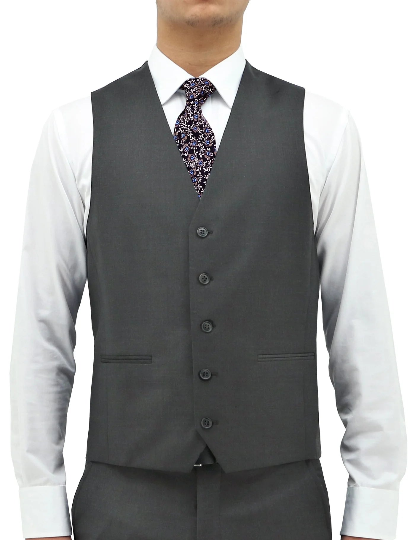 RYAN 106 WOOL VEST GREY 04