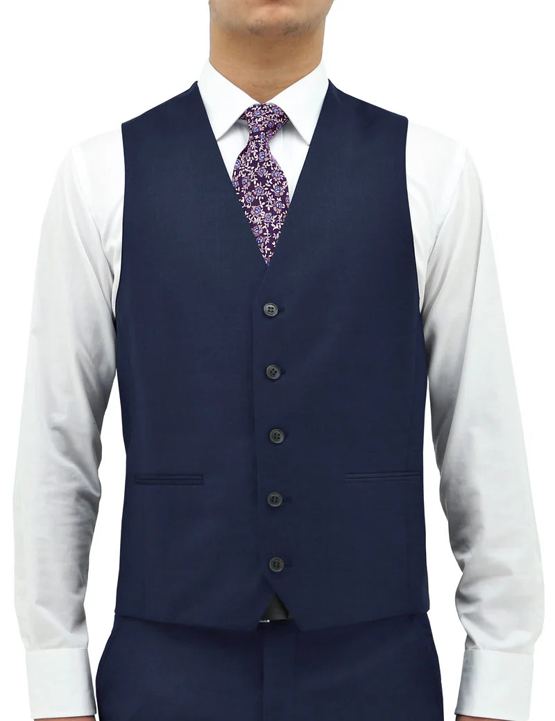 RYAN 106 WOOL VEST BLUE 15