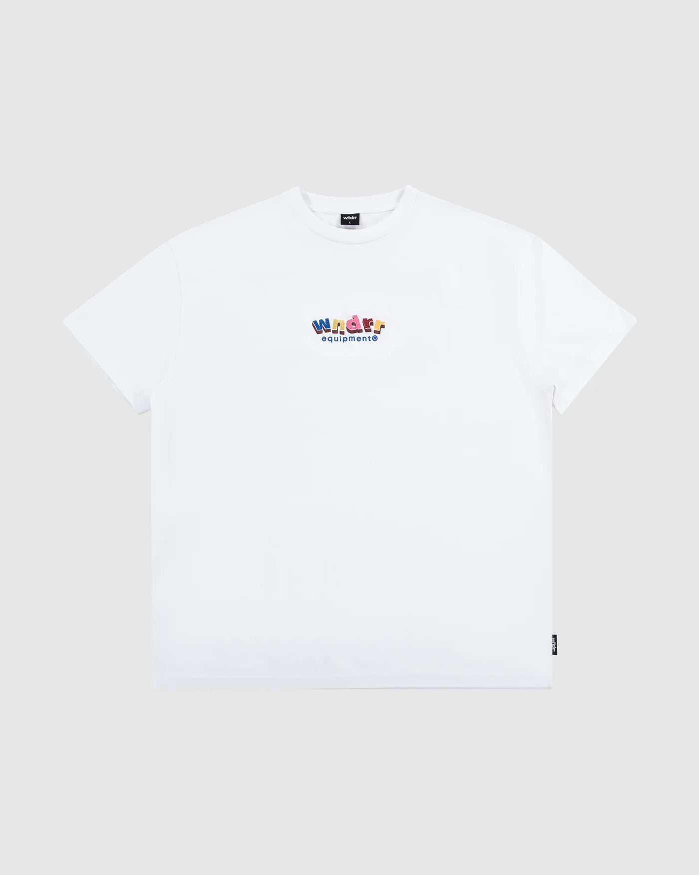 BLOCKED BOX FIT TEE WHITE