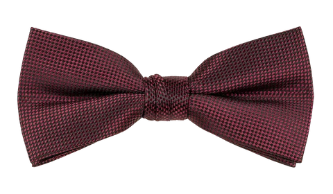 GOLD LABEL SELF PATTERN BOWTIE BURGUNDY