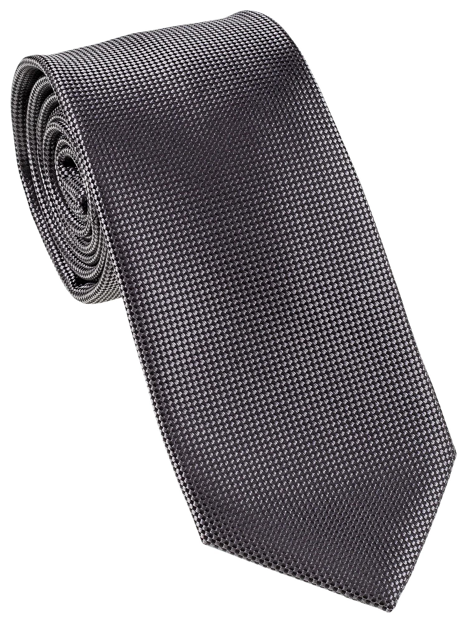 GOLD LABEL SELF PATTERN TIE CHARCOAL