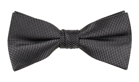 GOLD LABEL SELF PATTERN BOWTIE CHARCOAL