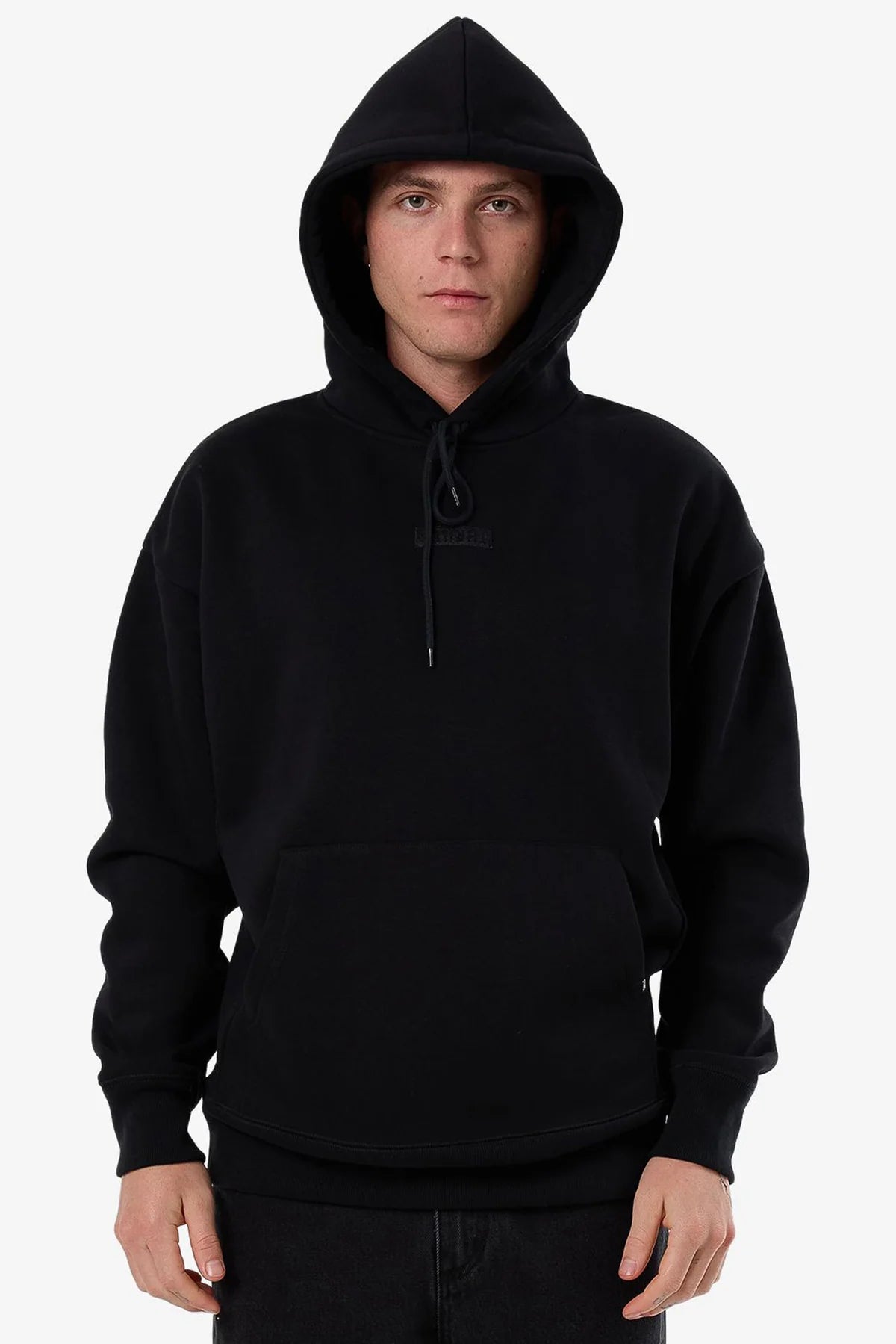 SUPERIOR THRILLS SLOUCH PULL ON SHORT HOOD BLACK