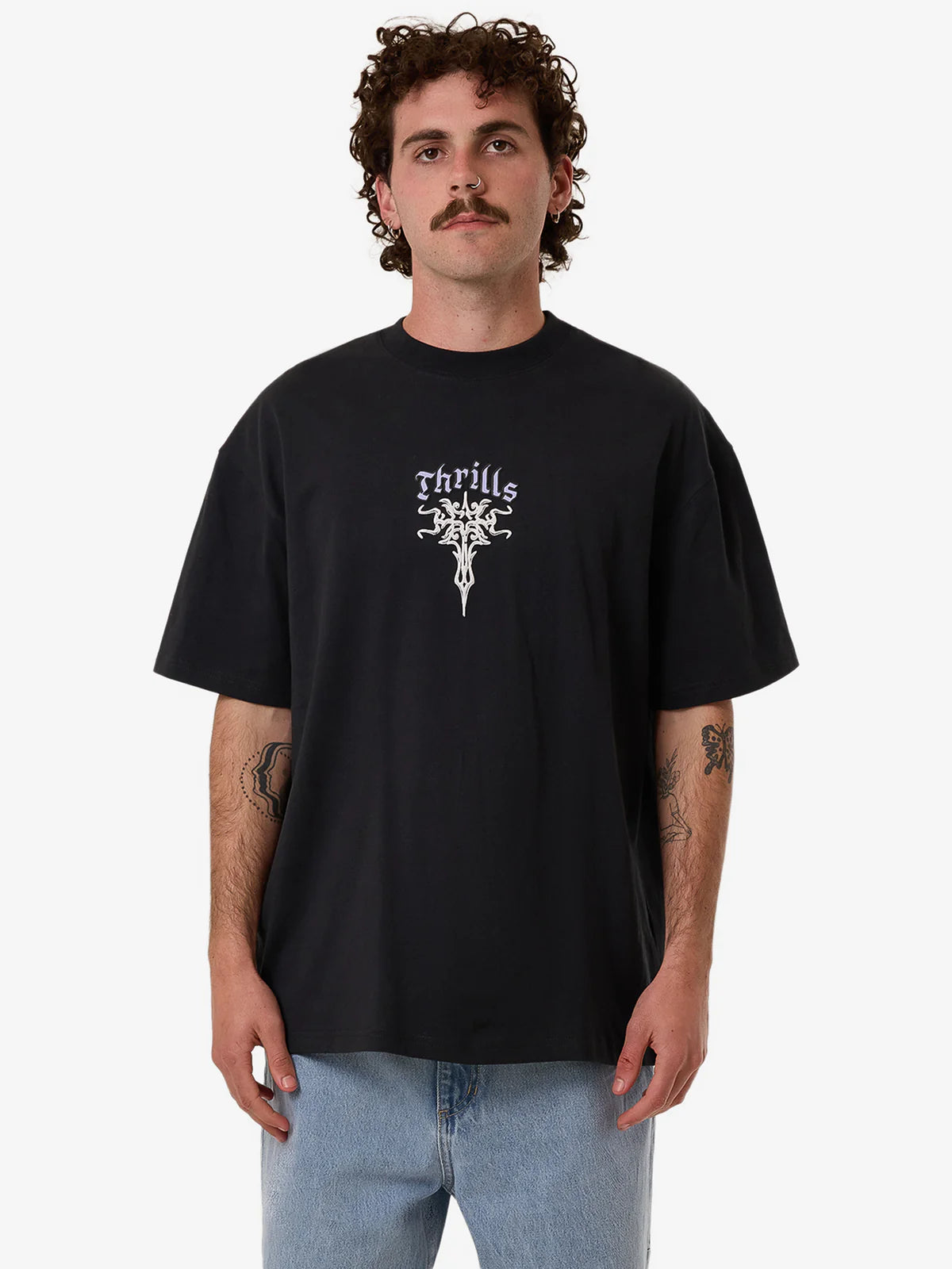 FILTER BOX FIT OVERSIZE TEE FADED BLACK