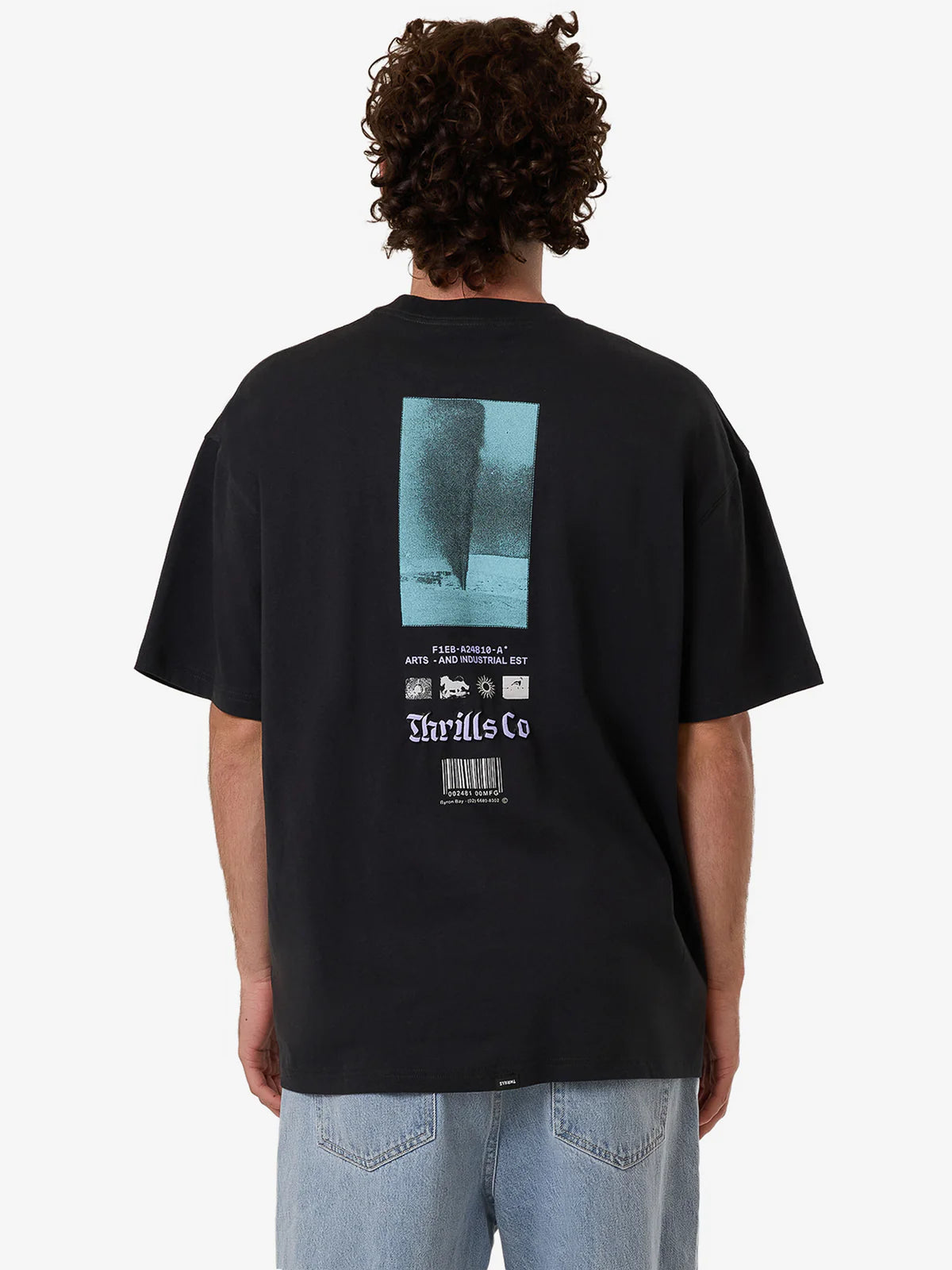 FILTER BOX FIT OVERSIZE TEE FADED BLACK