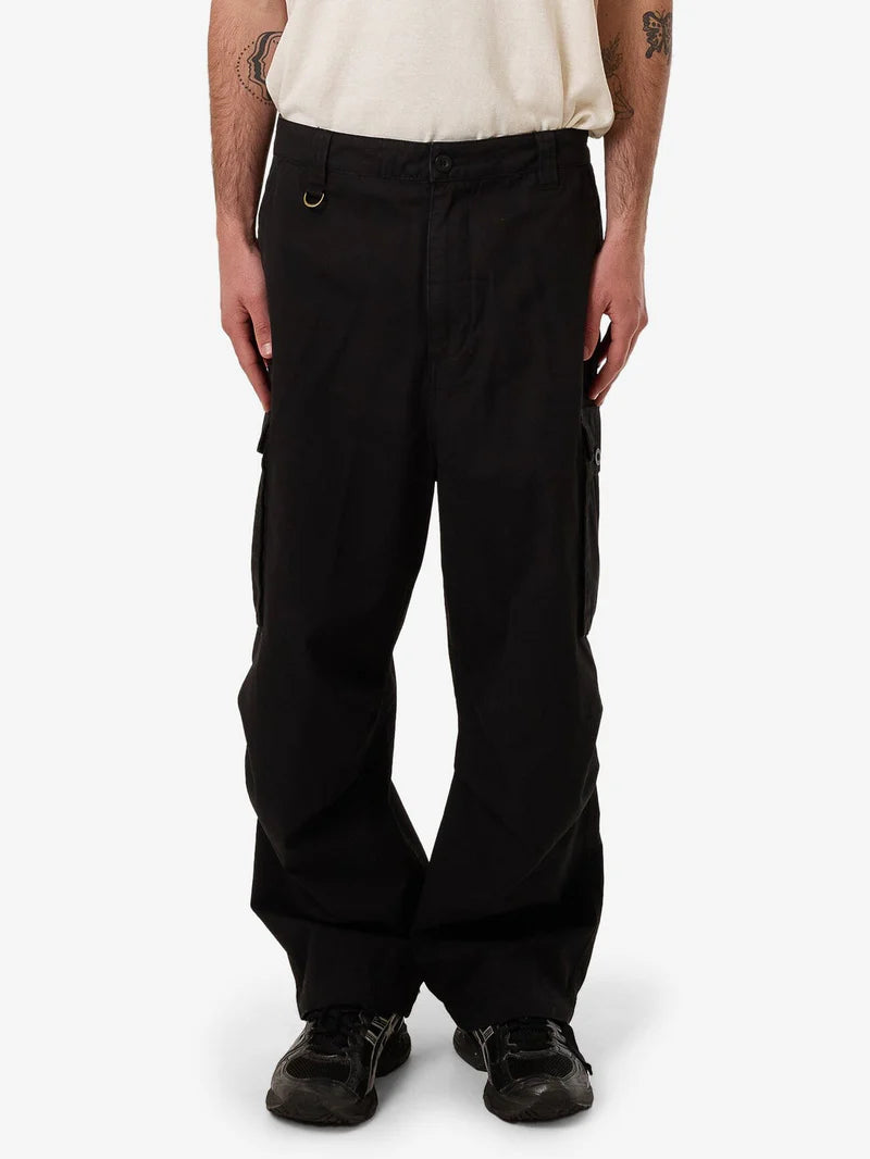 BIG LOOSE SLACKER CARGO PANT BLACK