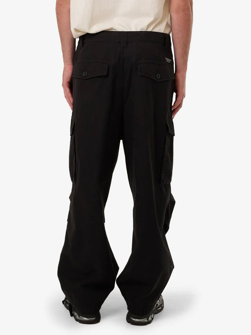 BIG LOOSE SLACKER CARGO PANT BLACK