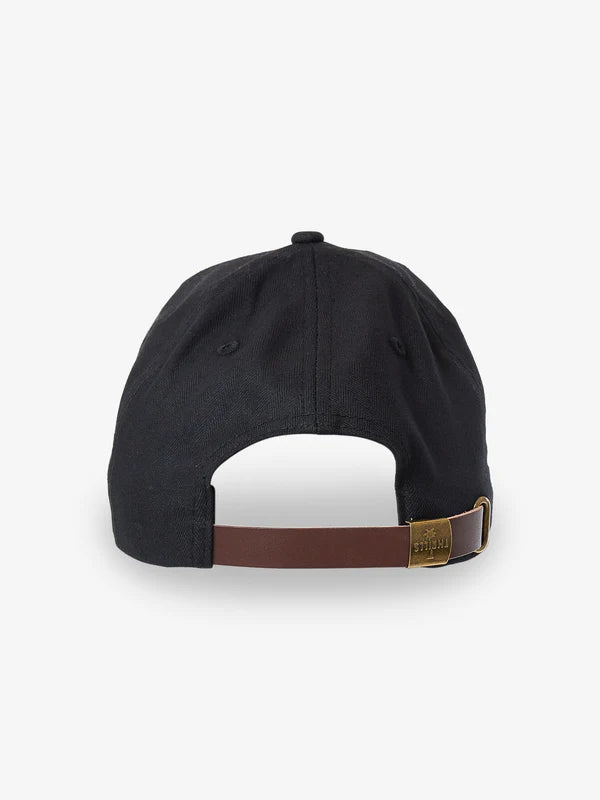 THRILLS UNION 6 PANEL CAP BLACK HERRINGBONE