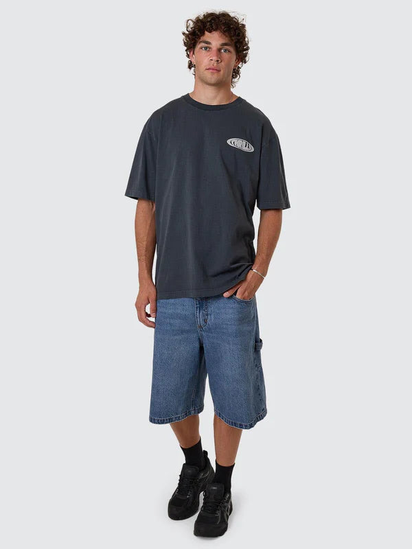 SHADOWLESS OVERSIZE FIT TEE EBONY