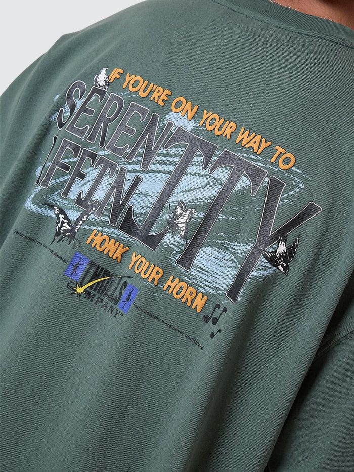 SERENITY AFFINITY BOX FIT OVERSIZE TEE SEA PINE