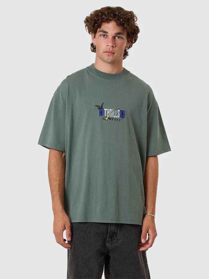 SERENITY AFFINITY BOX FIT OVERSIZE TEE SEA PINE