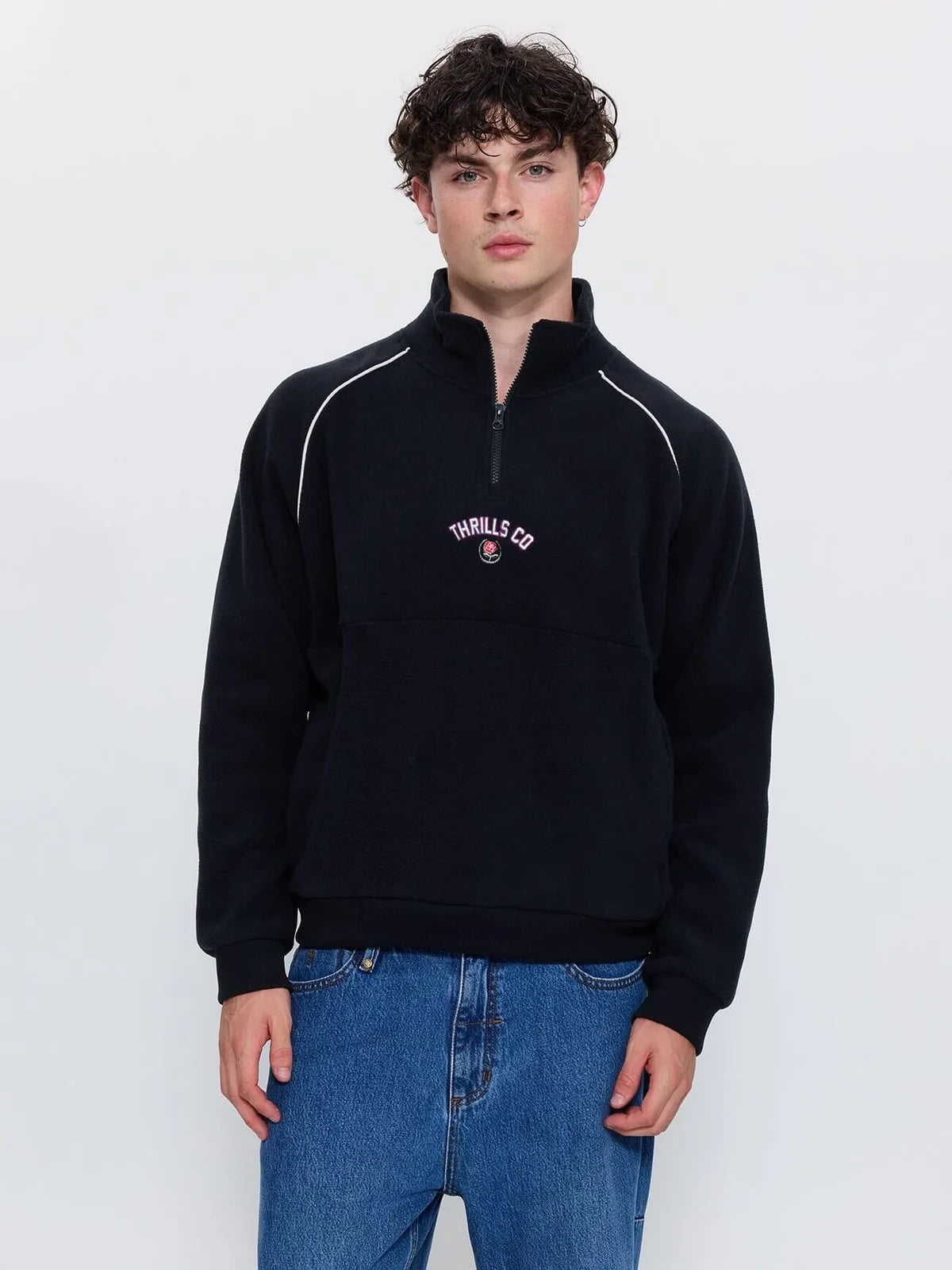 TOURNAMENT OF ROSES QUARTER ZIP POLAR  CROPPED FLEECE
