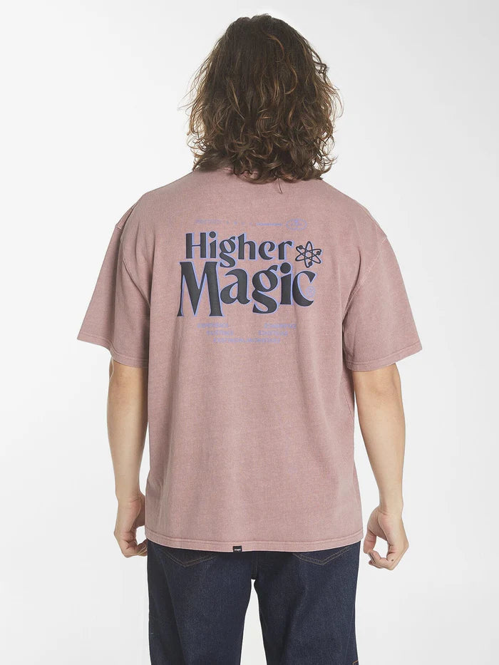 HIGHER MAGIC BOX FIT OVERSIZE TEE BURLWOOD