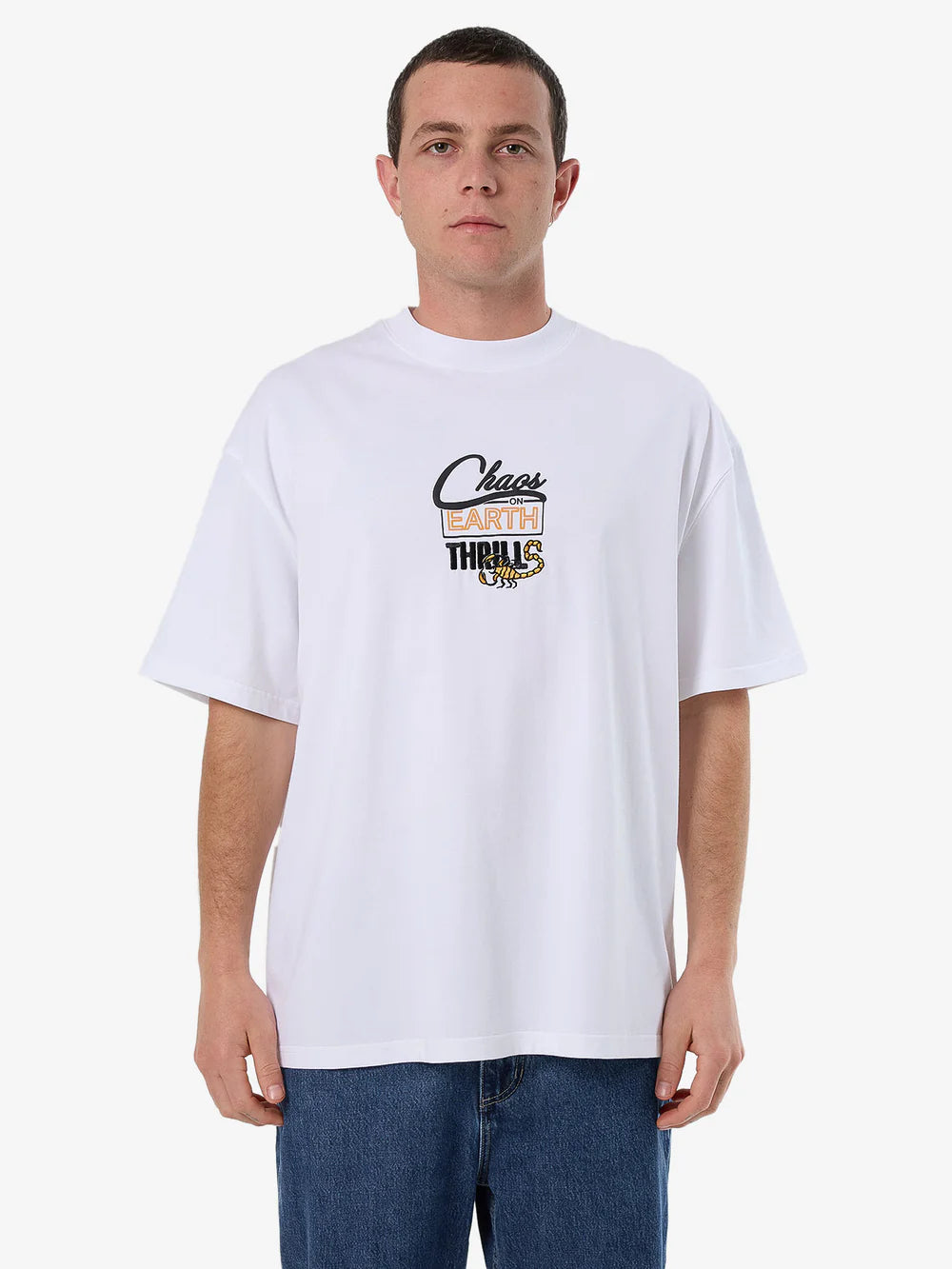 THIS STINGS BOX FIT OVERSIZE TEE WHITE