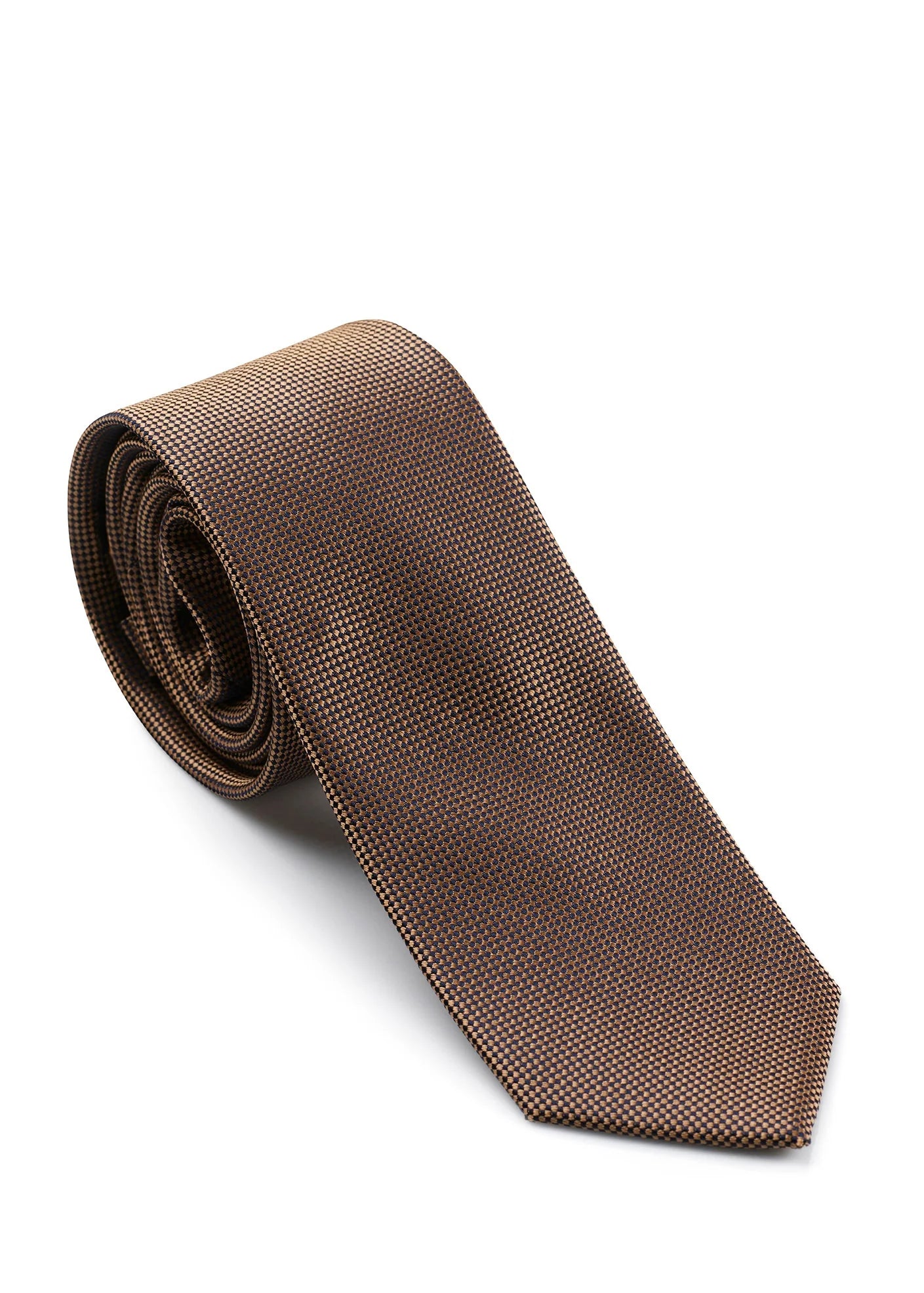 GOLD LABEL SELF PATTERN TIE CAPPUCCINO