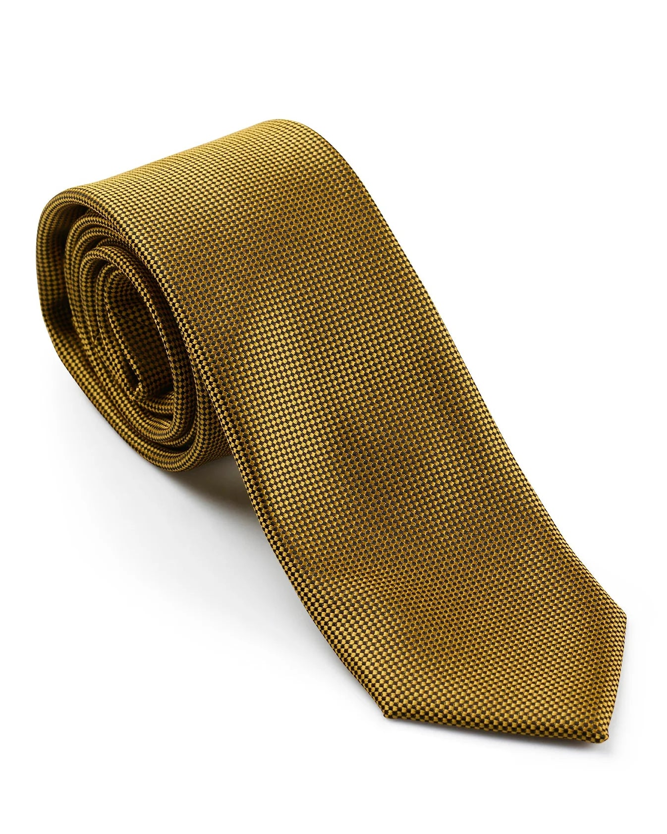 GOLD LABEL SELF PATTERN TIE GOLD