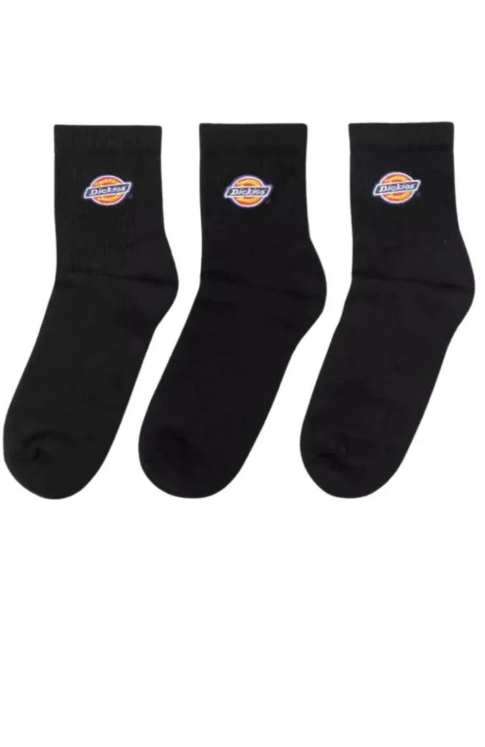VALLEY GROVE MID SOCK BLACK 3PK