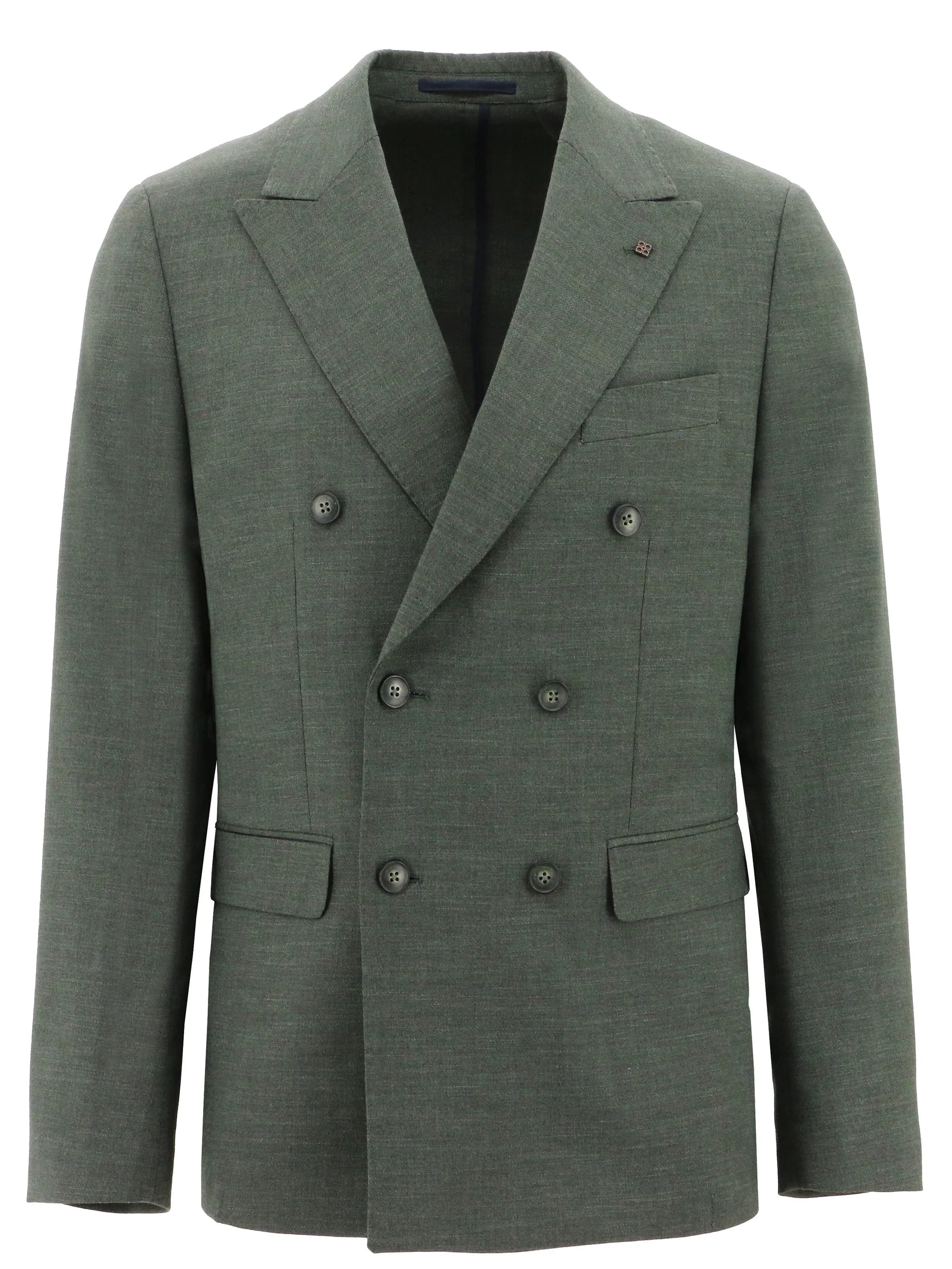 MONZA DOUBLE BREASTED SUIT JACKET OLIVE
