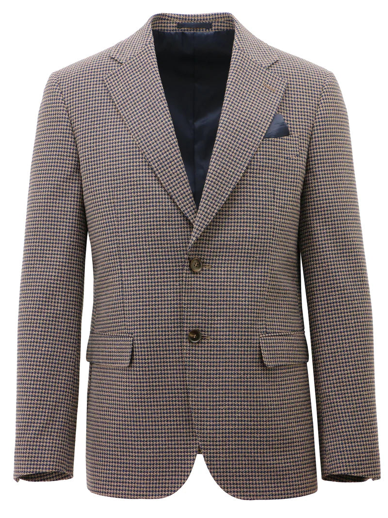 FORLI SPORTS JACKET BROWN HOUNDSTOOTH