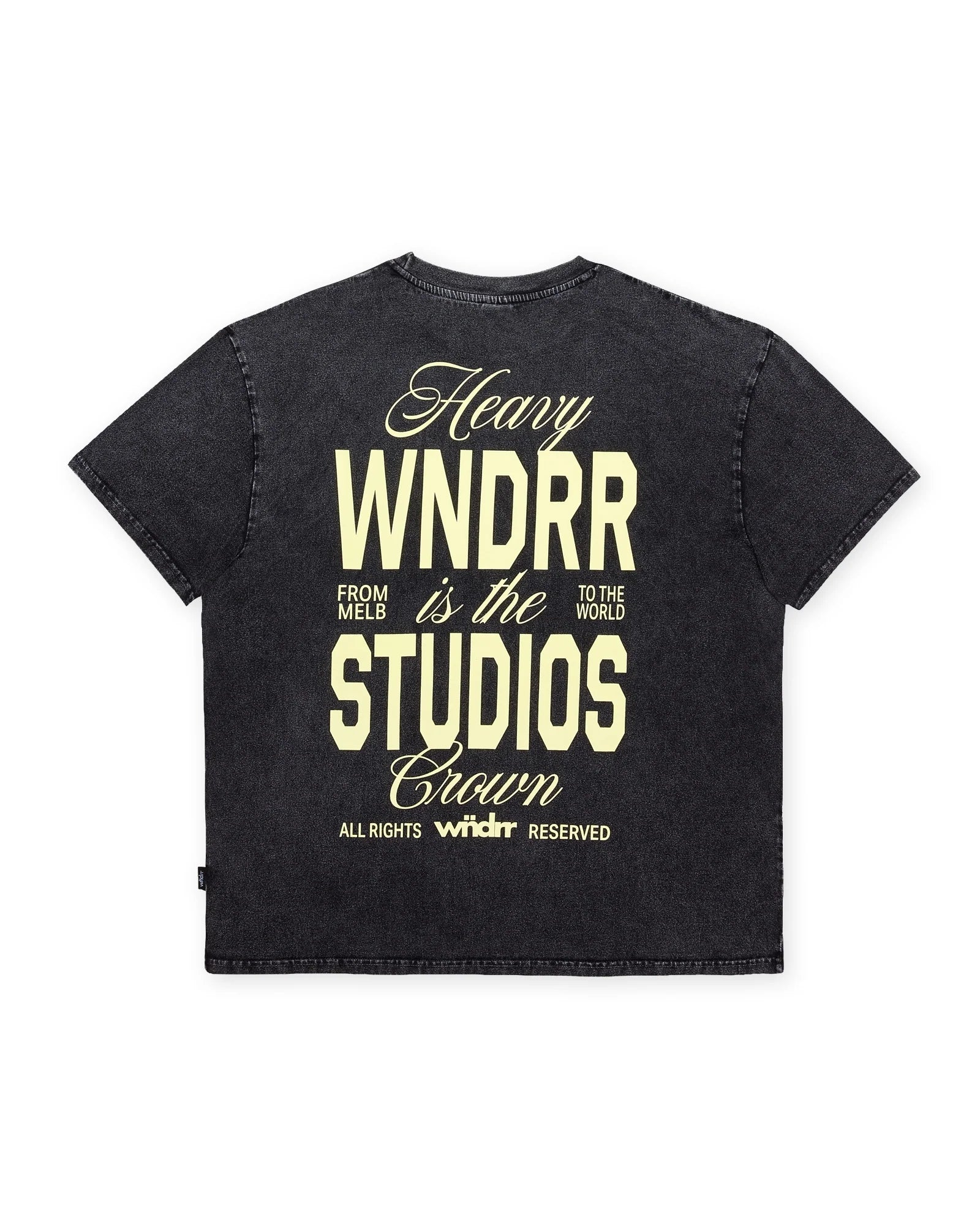 HIGHBORN BOX FIT TEE WASHED BLACK