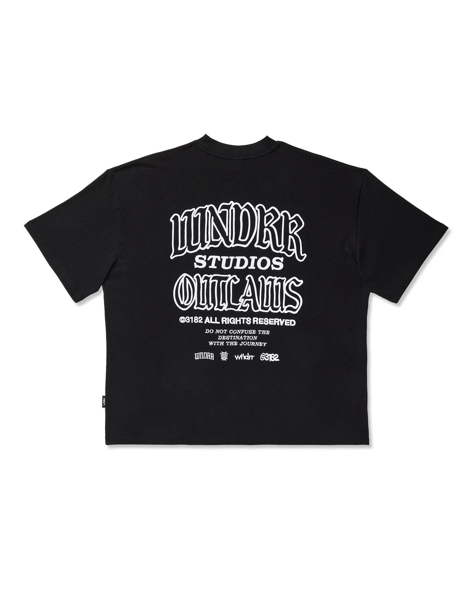 OUTLAWS HEAVY WEIGHT TEE BLACK