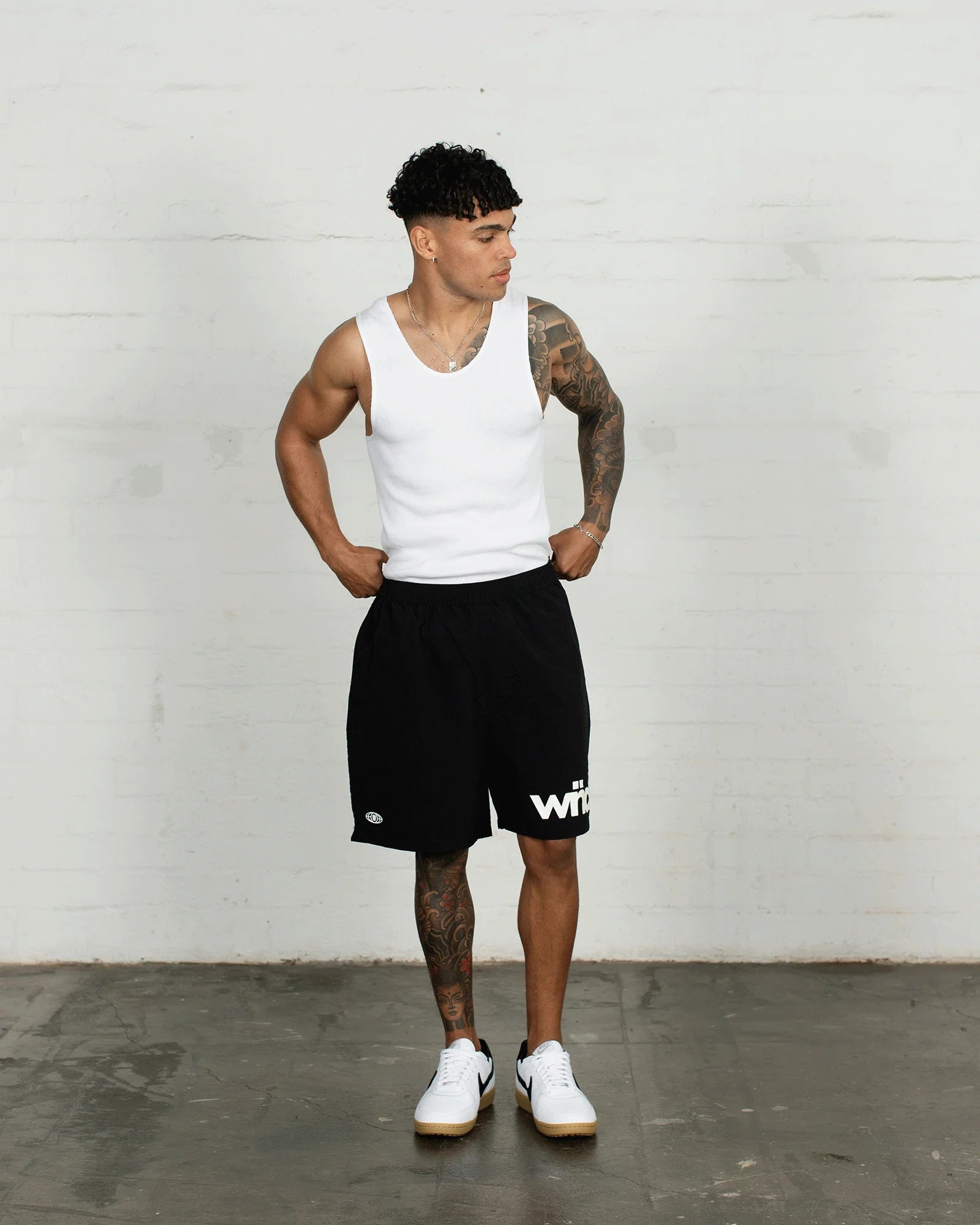 ACCENT SWIM SHORT BLACK