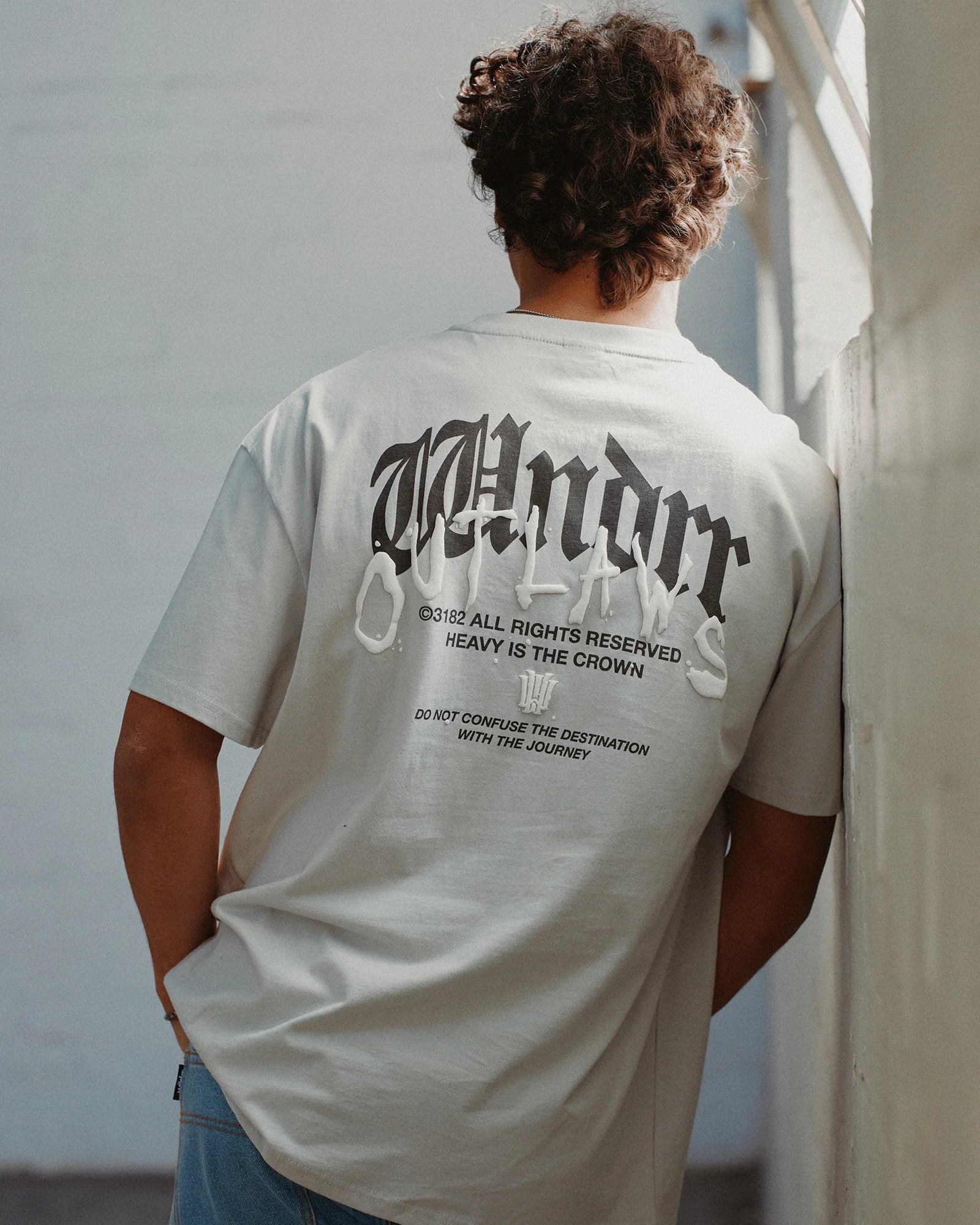 RENEGADE BOX FIT TEE OYSTER