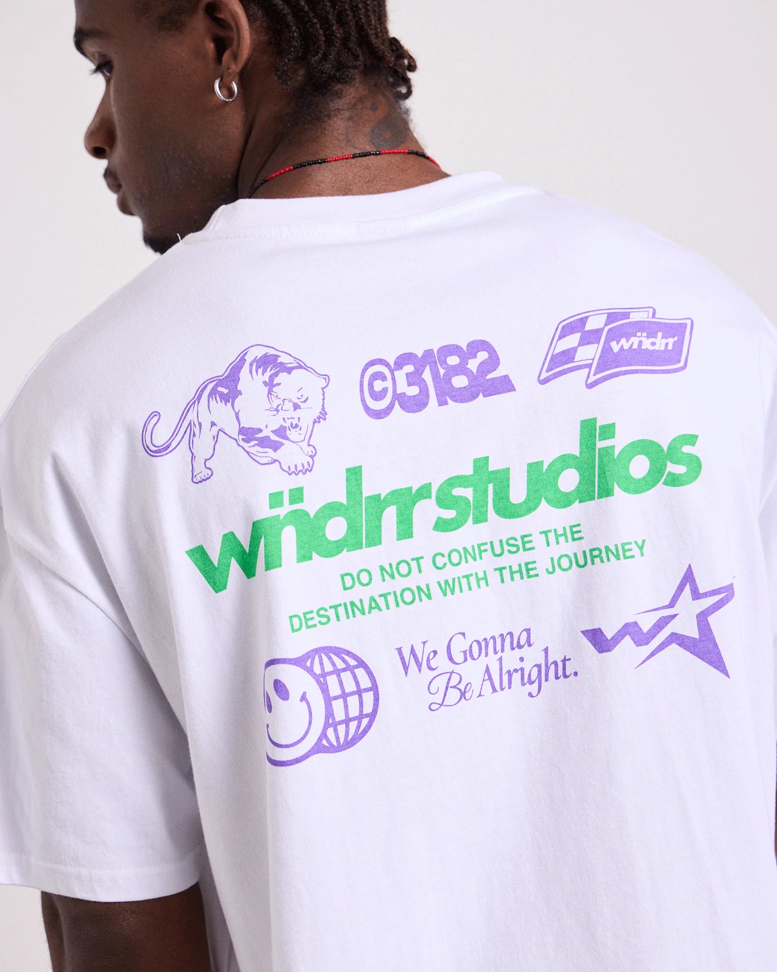 OVERSTEER BOX FIT TEE WHITE