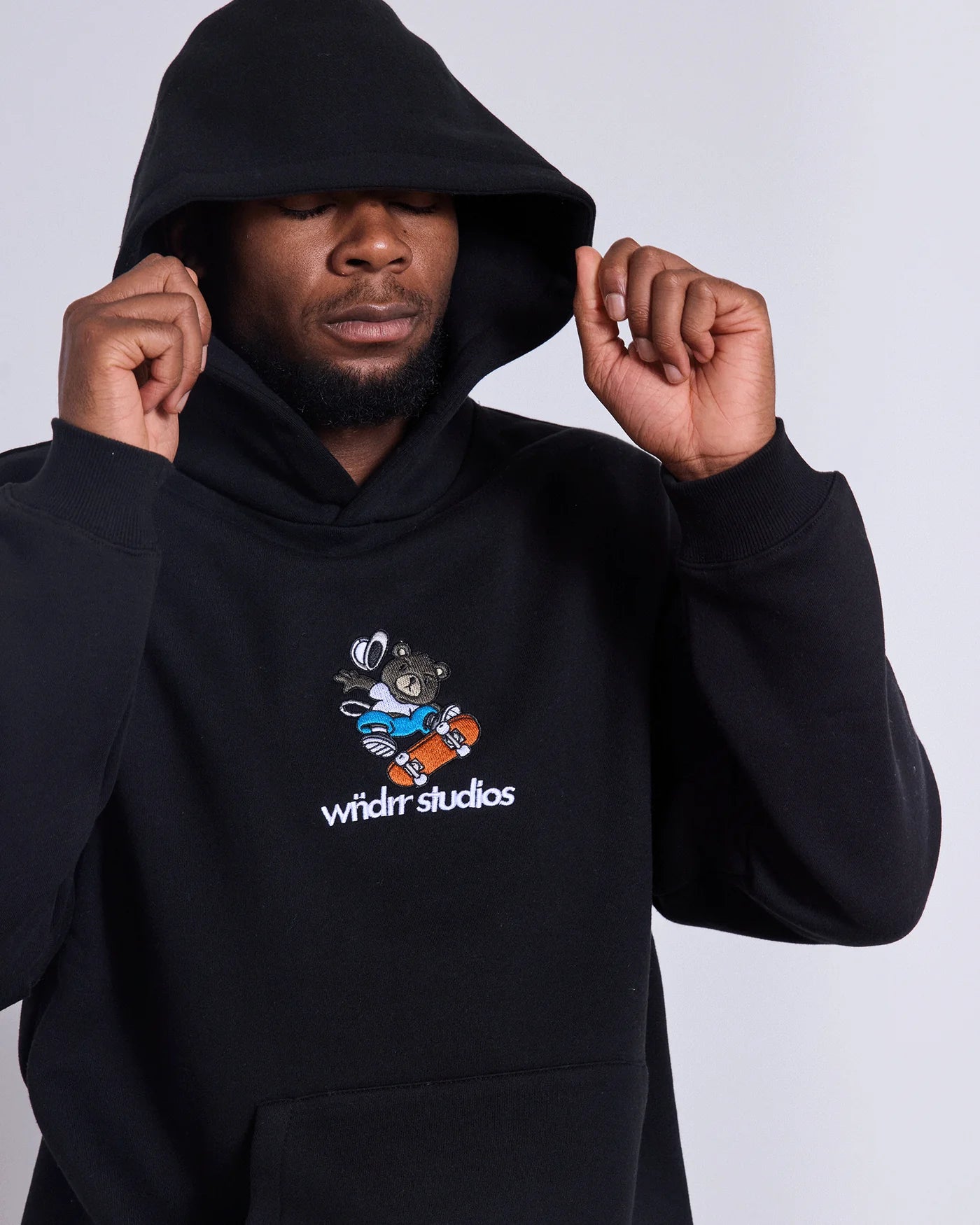 SK8 HOOD SWEAT BLACK