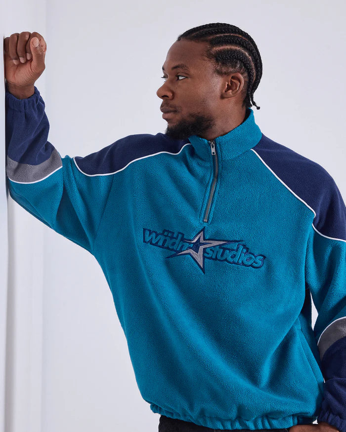 STXR 1/4 ZIP POLAR FLEECE STORM BLUE