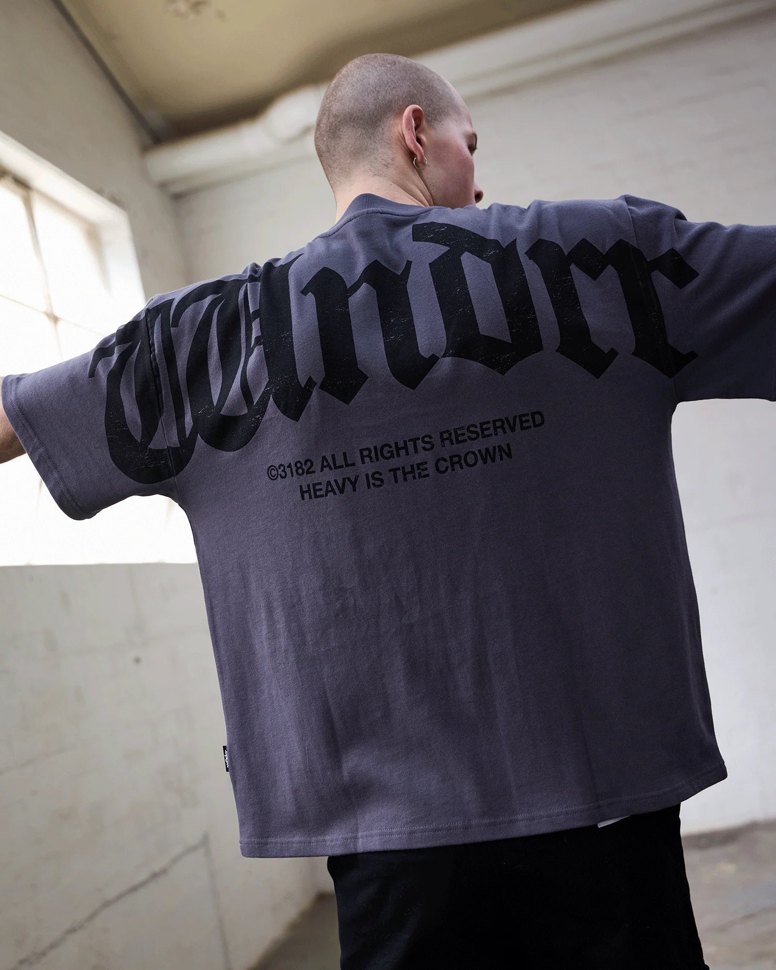 REVIVAL HEAVY WEIGHT TEE CHARCOAL