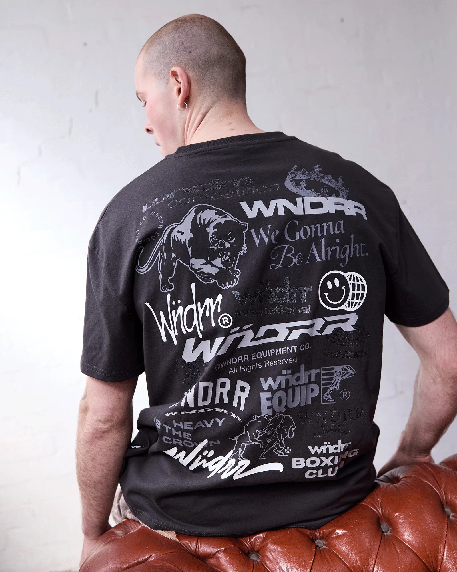 SYNDICATE BOX FIT TEE FADED BLACK
