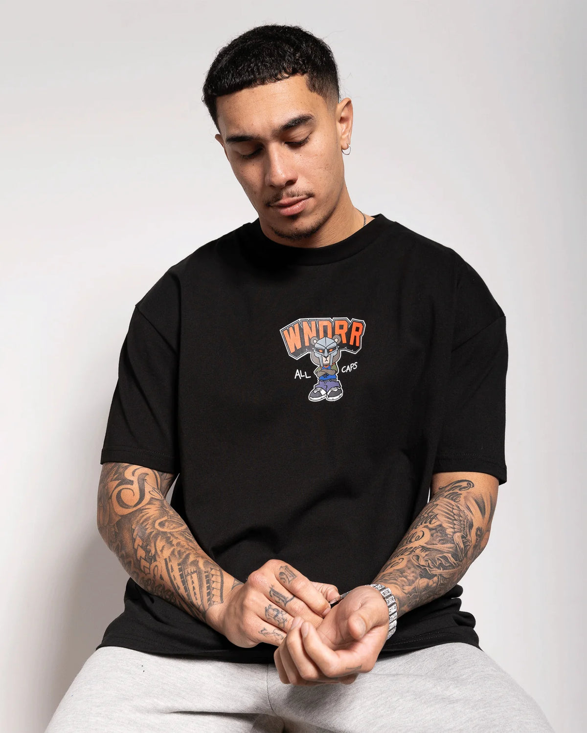 DOOMSDAY BOX FIT TEE BLACK