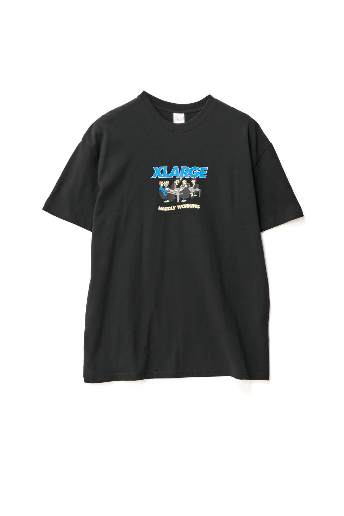 HARDLY WORKING SS TEE BLACK