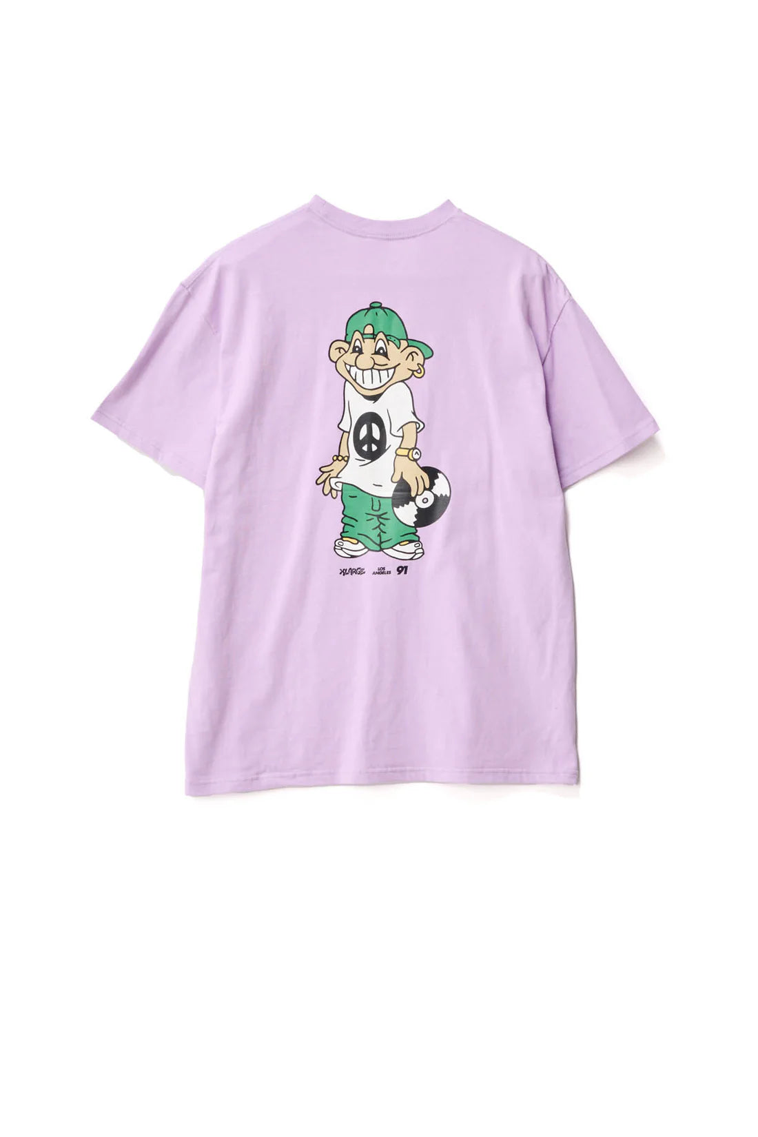 PEACE MAN SS TEE LIGHT PURPLE