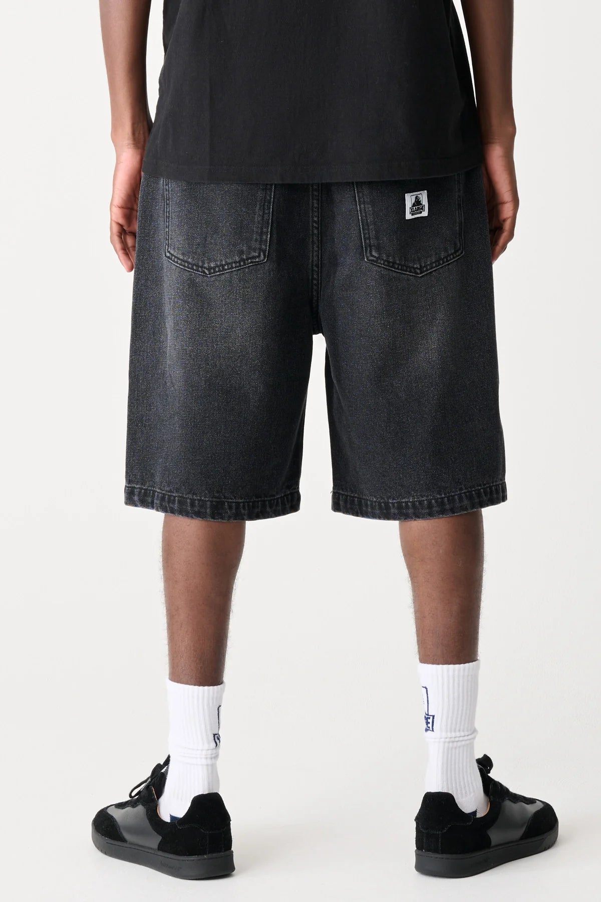 91 BULL DENIM SHORT WORNED BLACK
